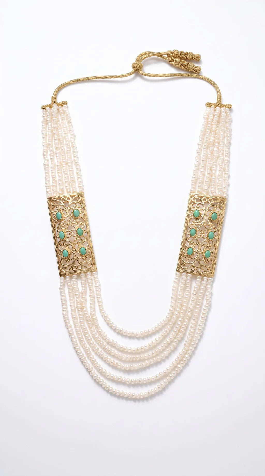 Jaouhar  Necklace Gold/Darkseagreen