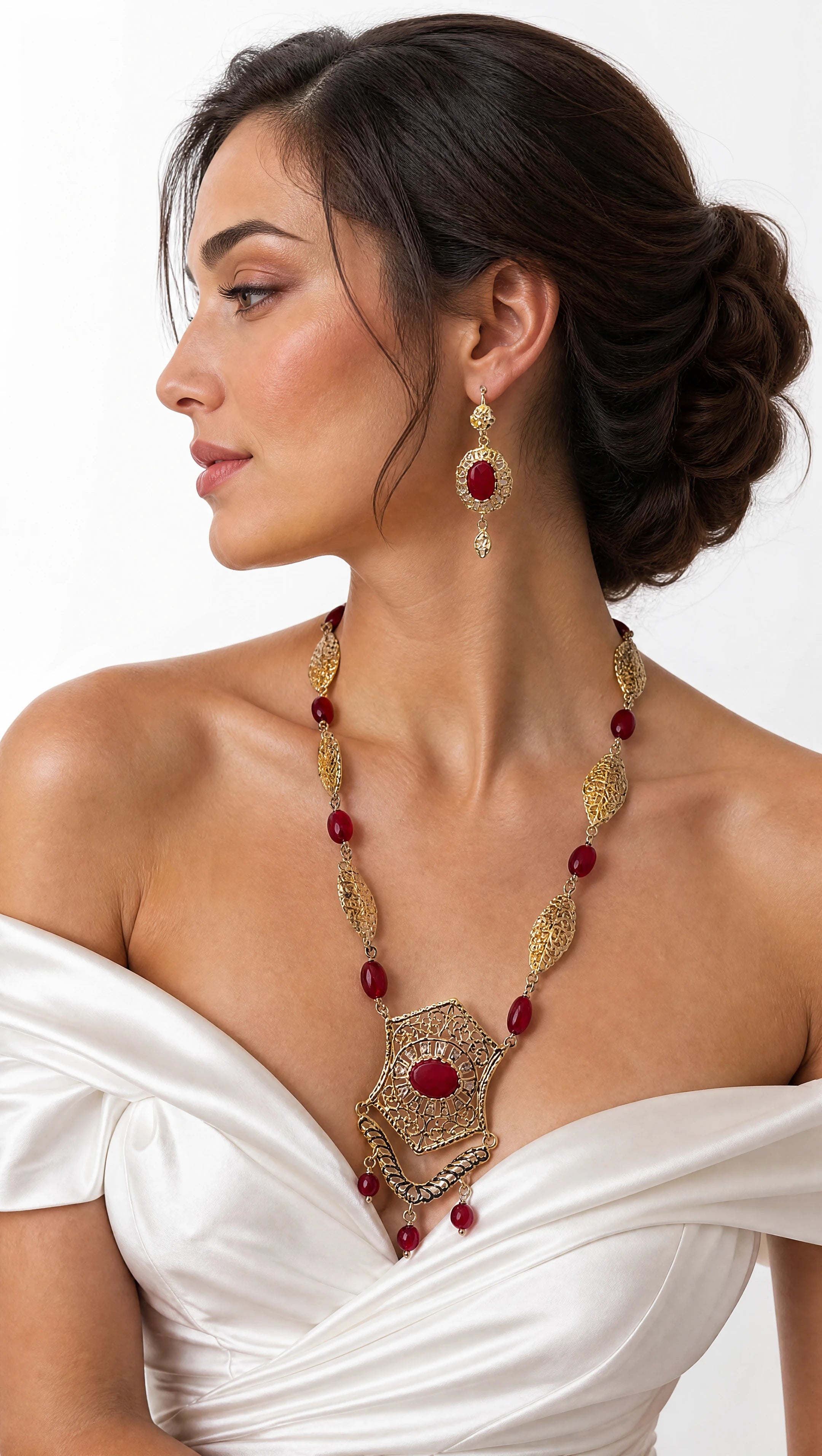 Set Necklace Mon Pomegrante