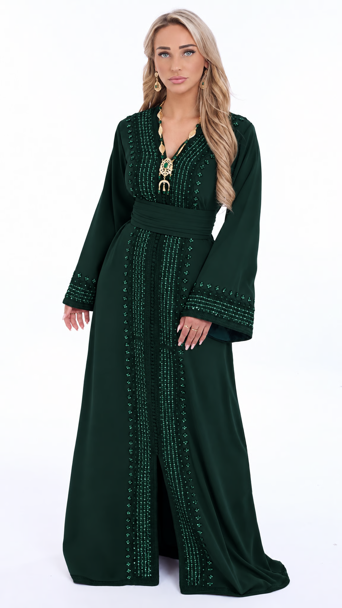 Caftan Nancy Darkgreen