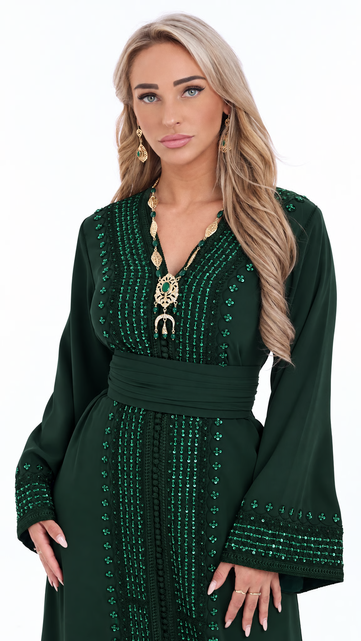Caftan Nancy Darkgreen