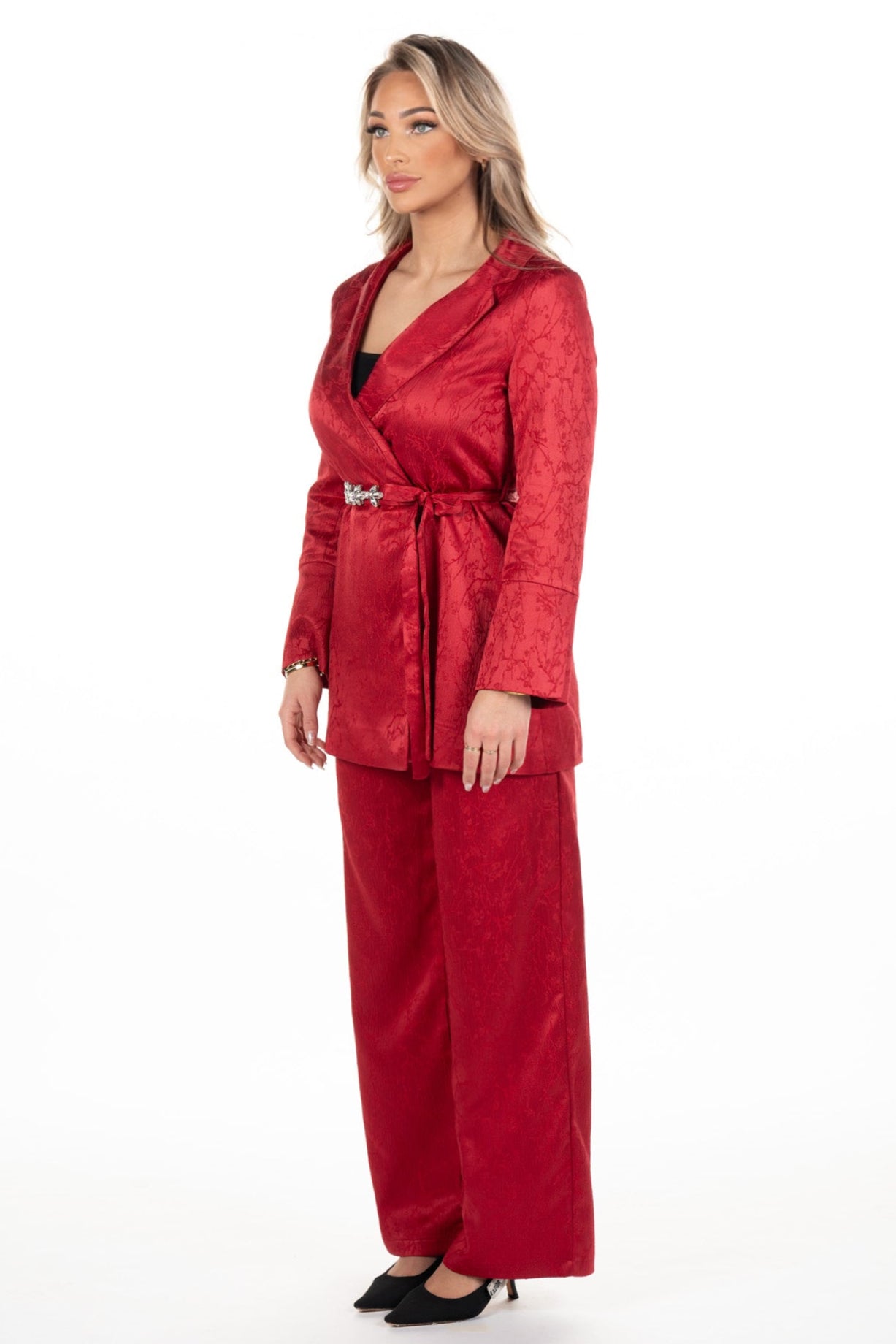 Trouser Suit Jolie Wine Red