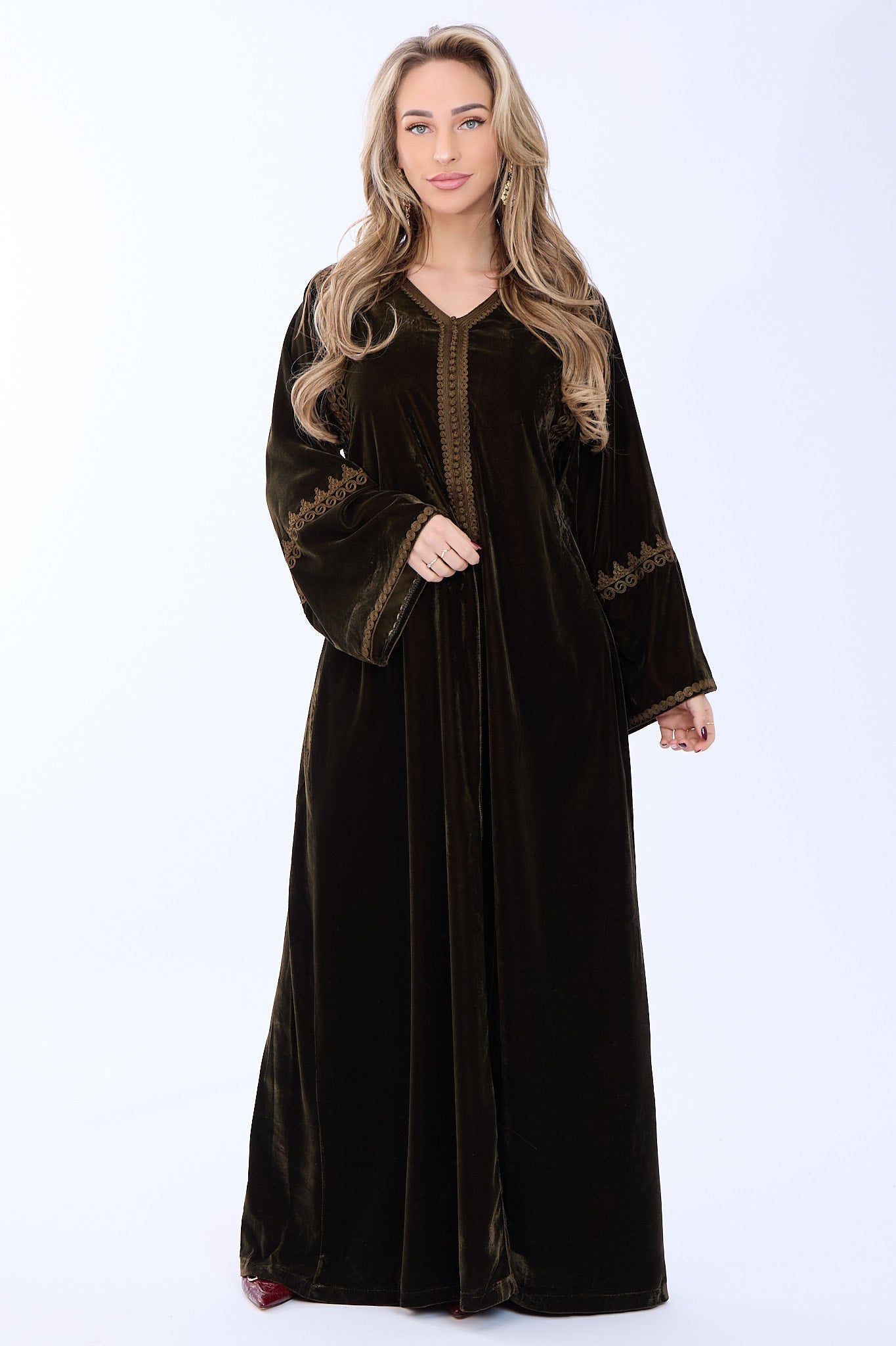 Caftan Majda Olive Green