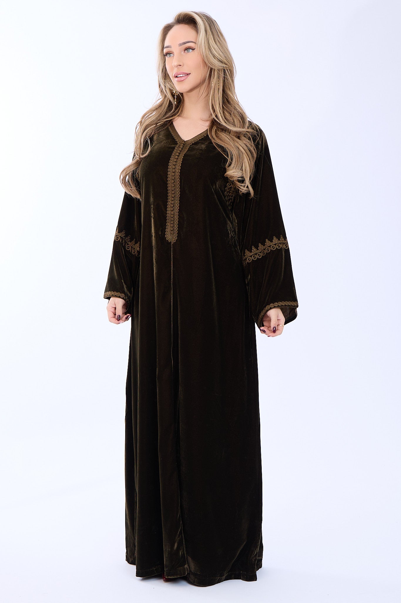Caftan Majda Olive Green
