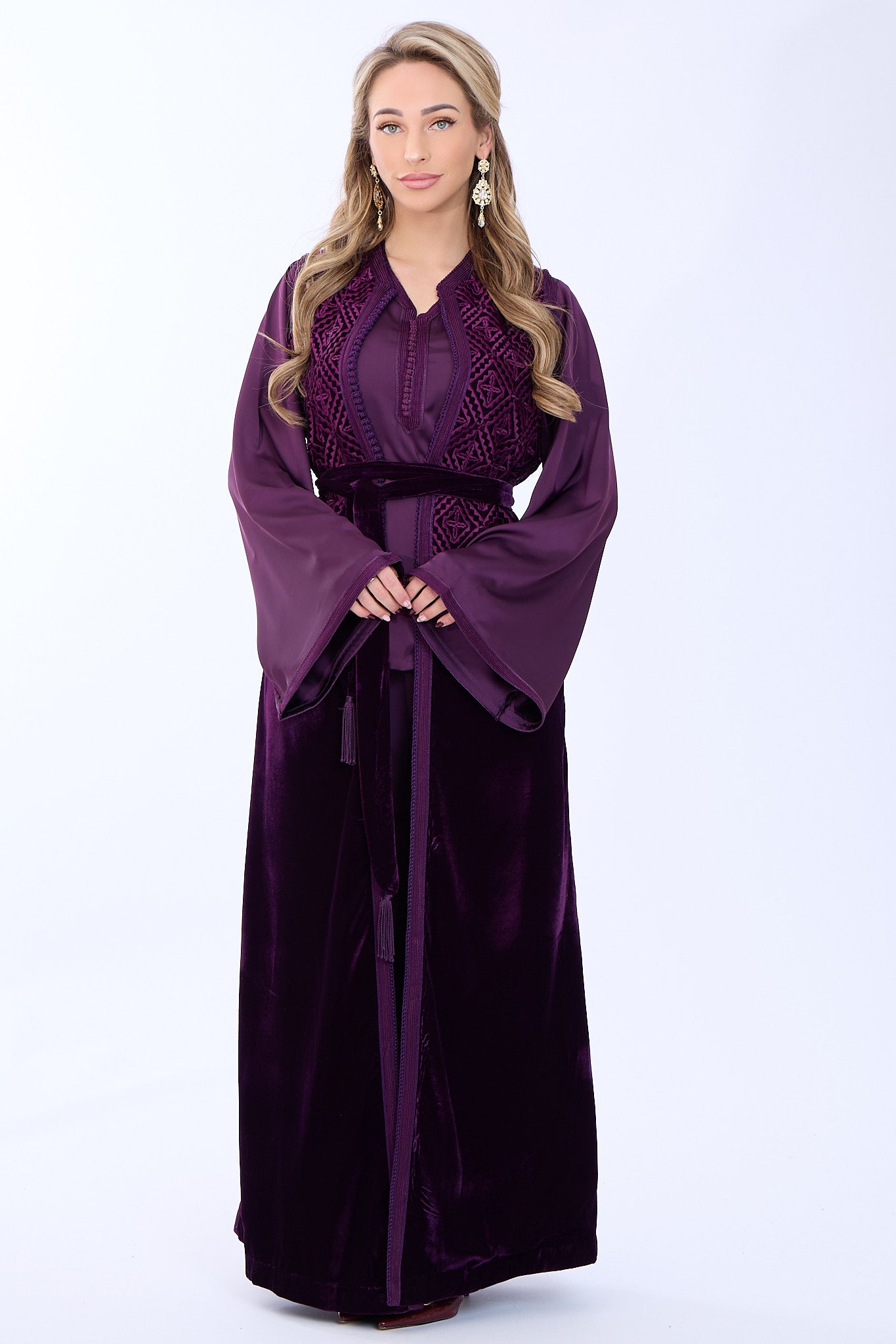 Caftan Aneesa Aubergine