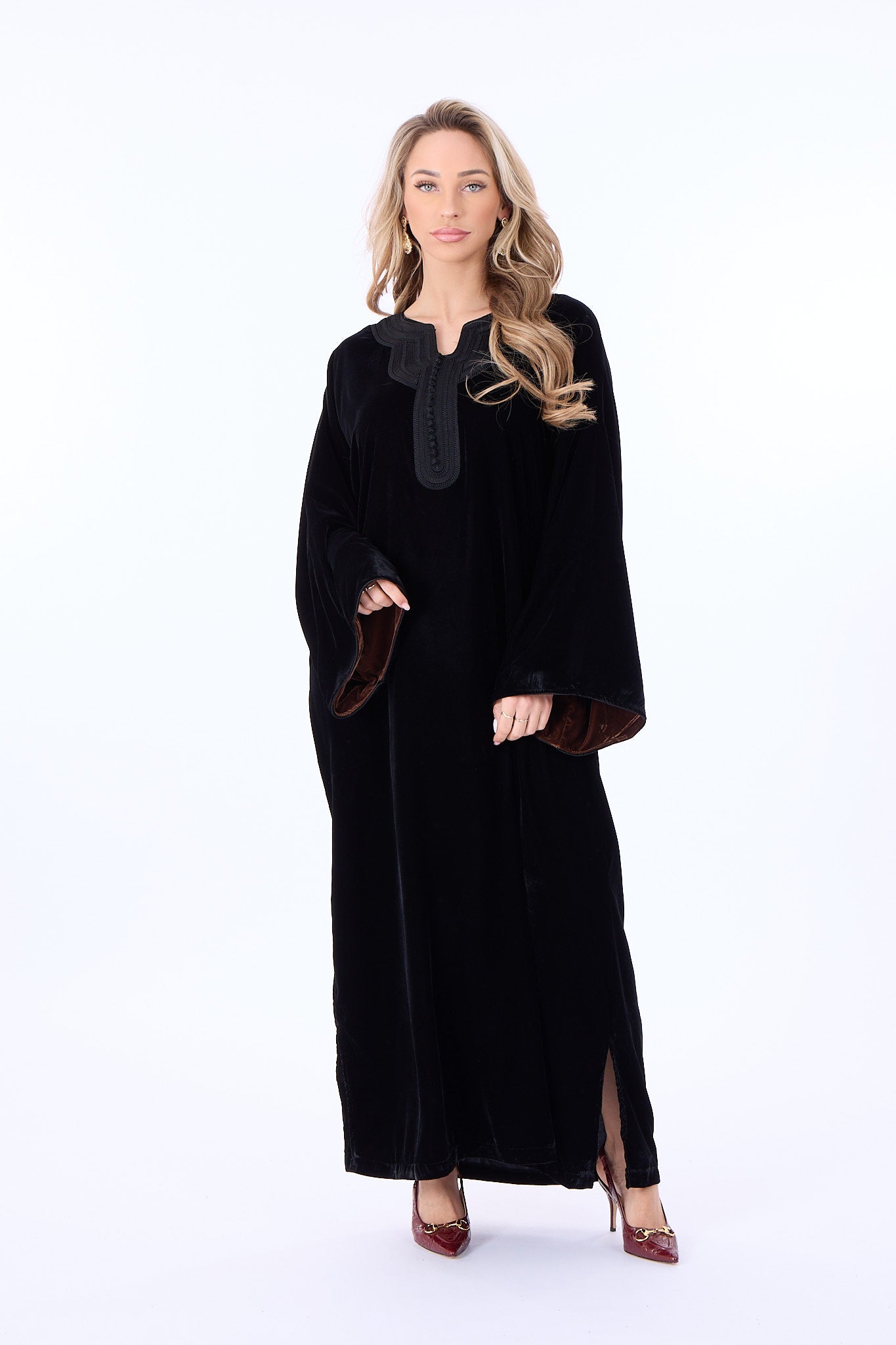 Caftan Hala Black-Brown