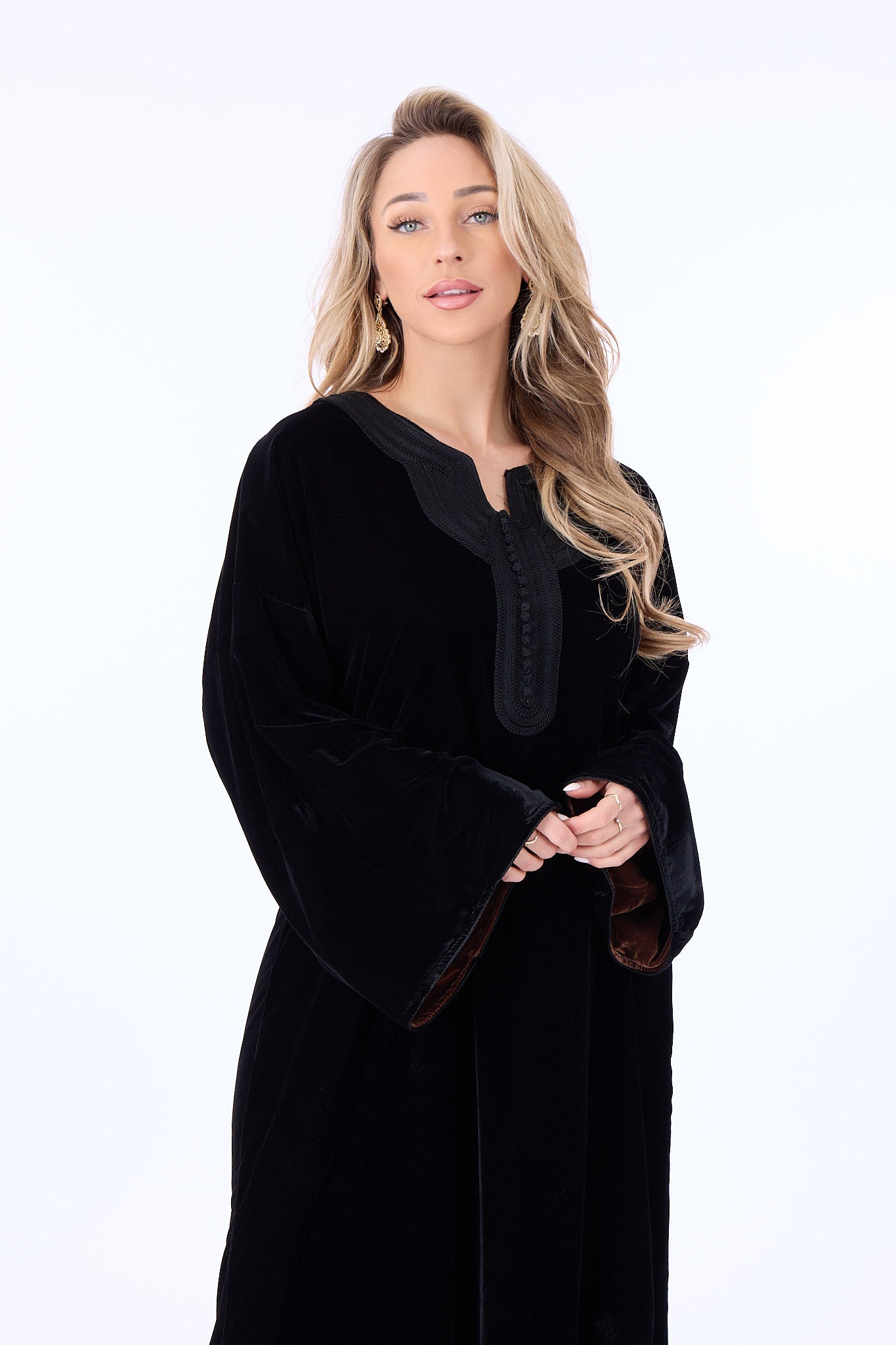Caftan Hala Black-Brown