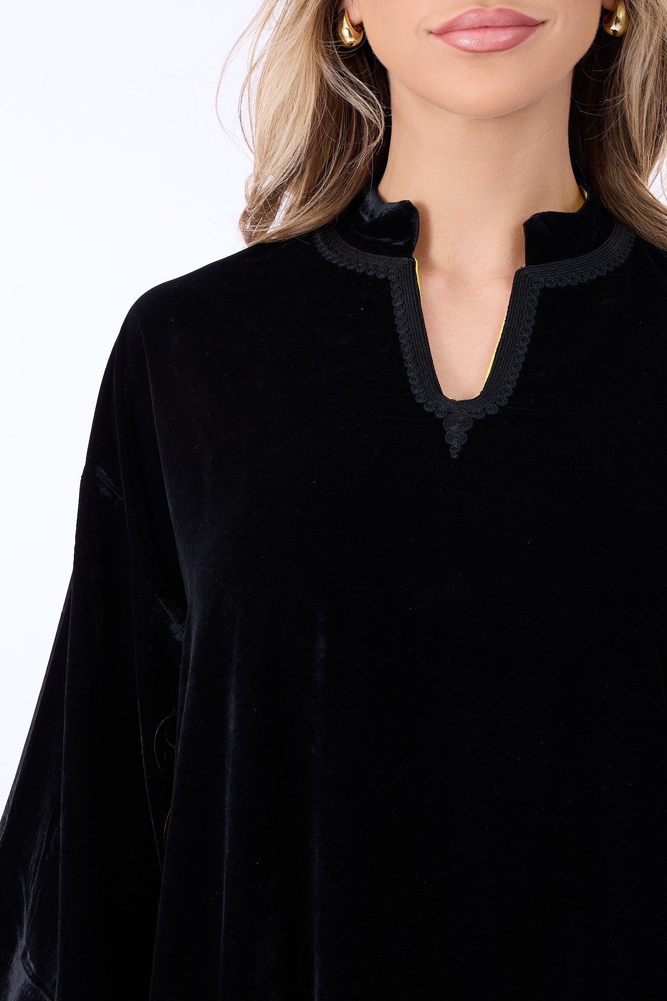 Caftan Mayar Black-Yellow