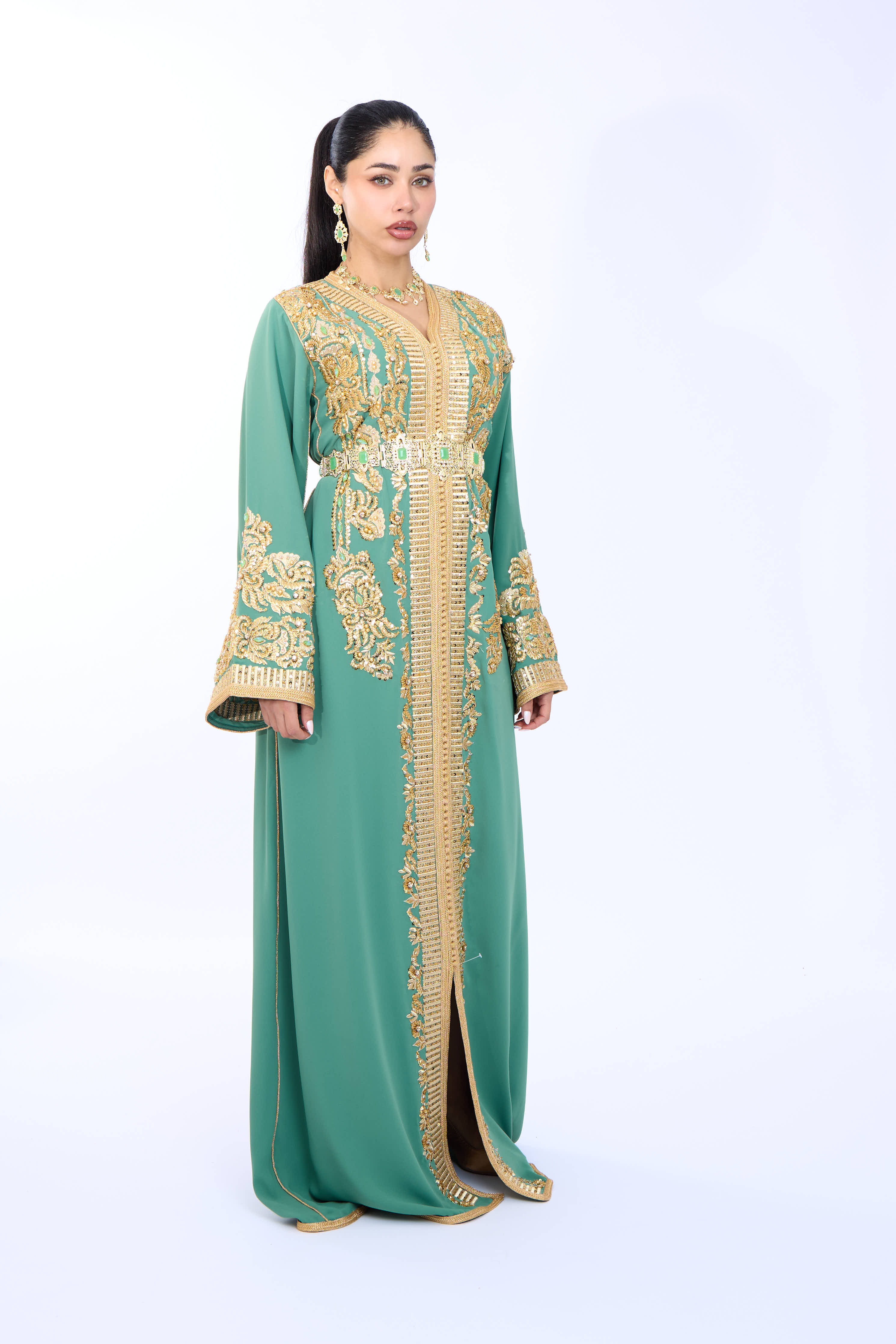 Caftan Diyana Darkseagreen