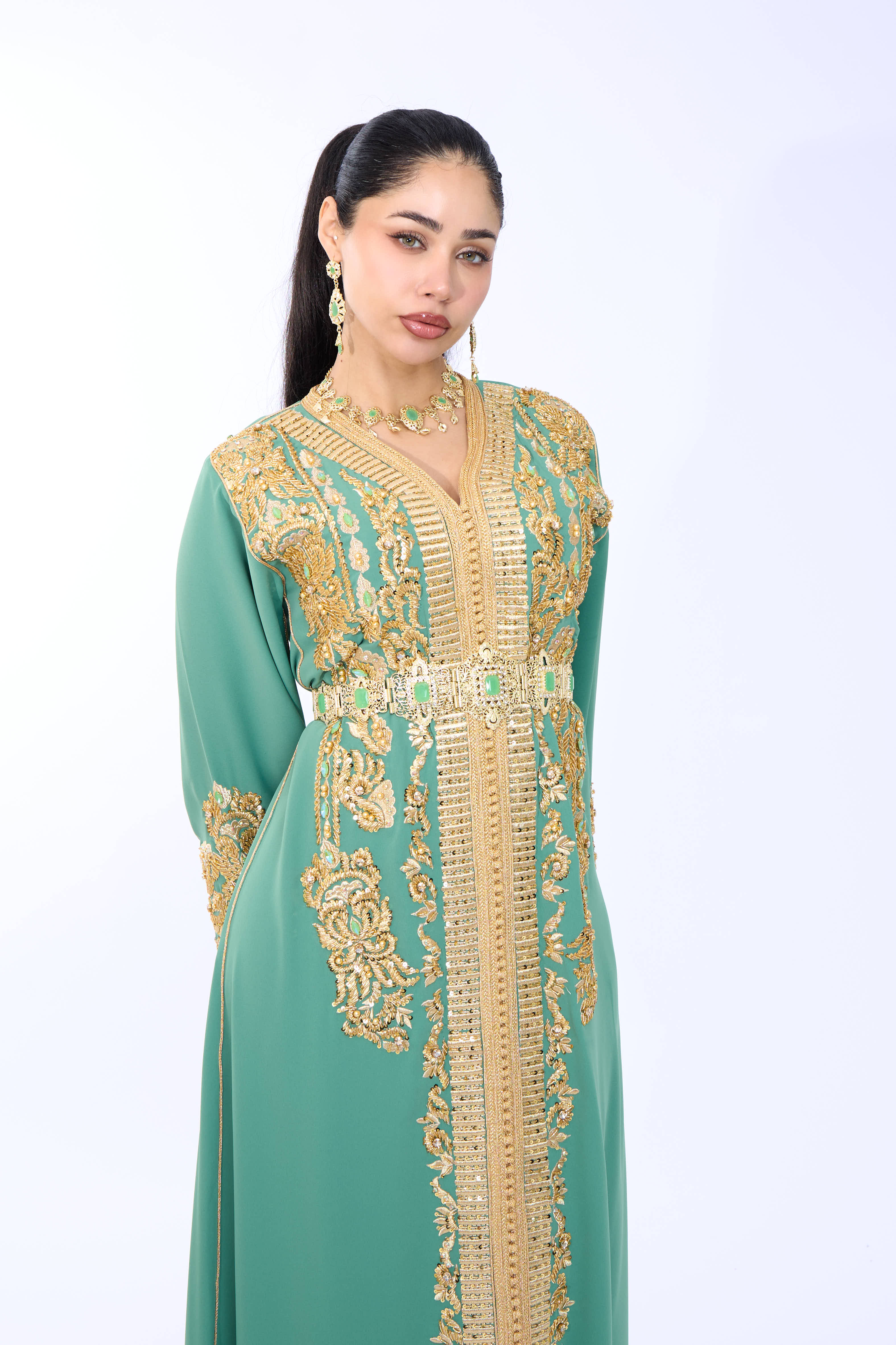 Caftan Diyana Darkseagreen