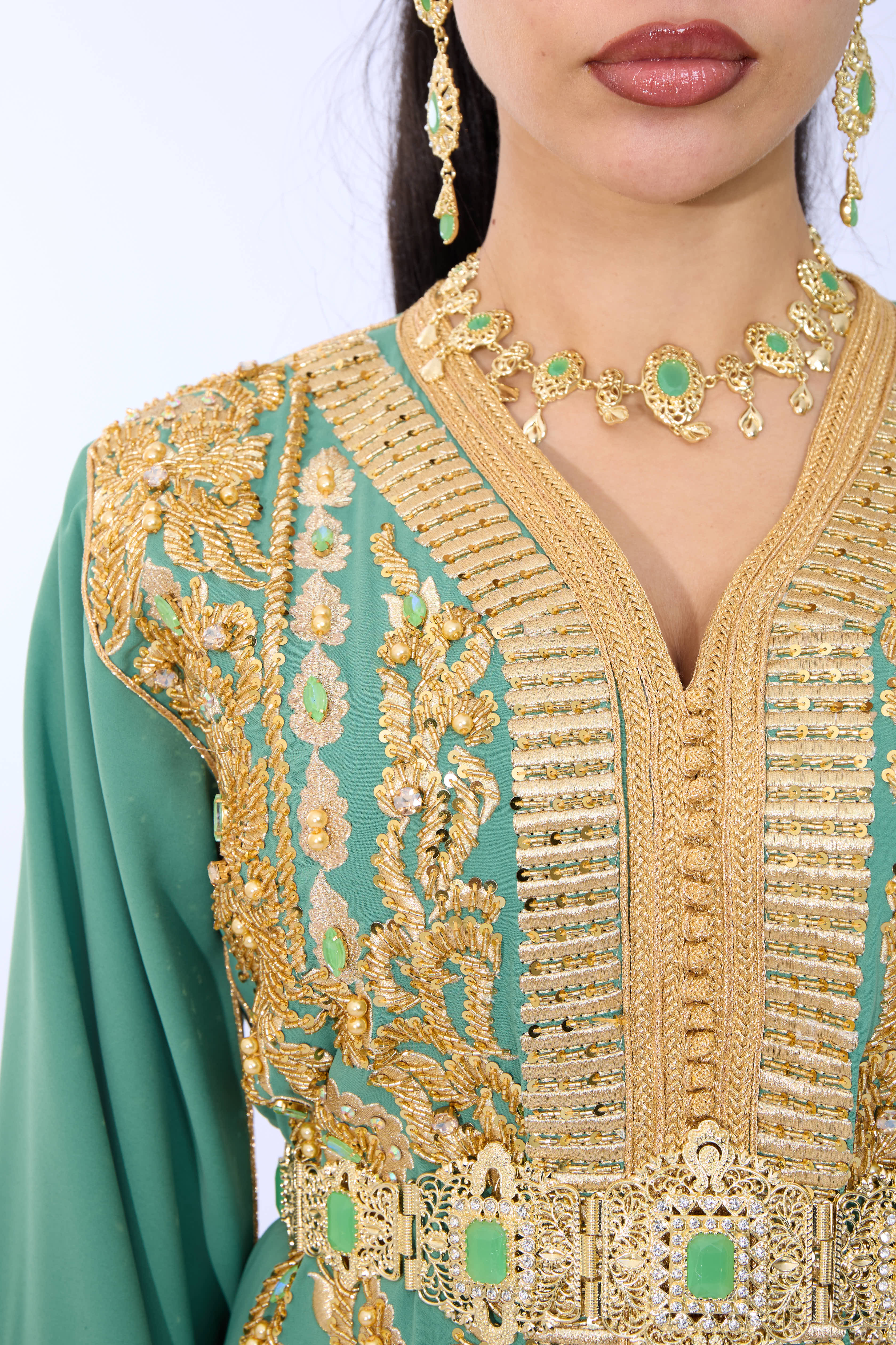Caftan Diyana Darkseagreen