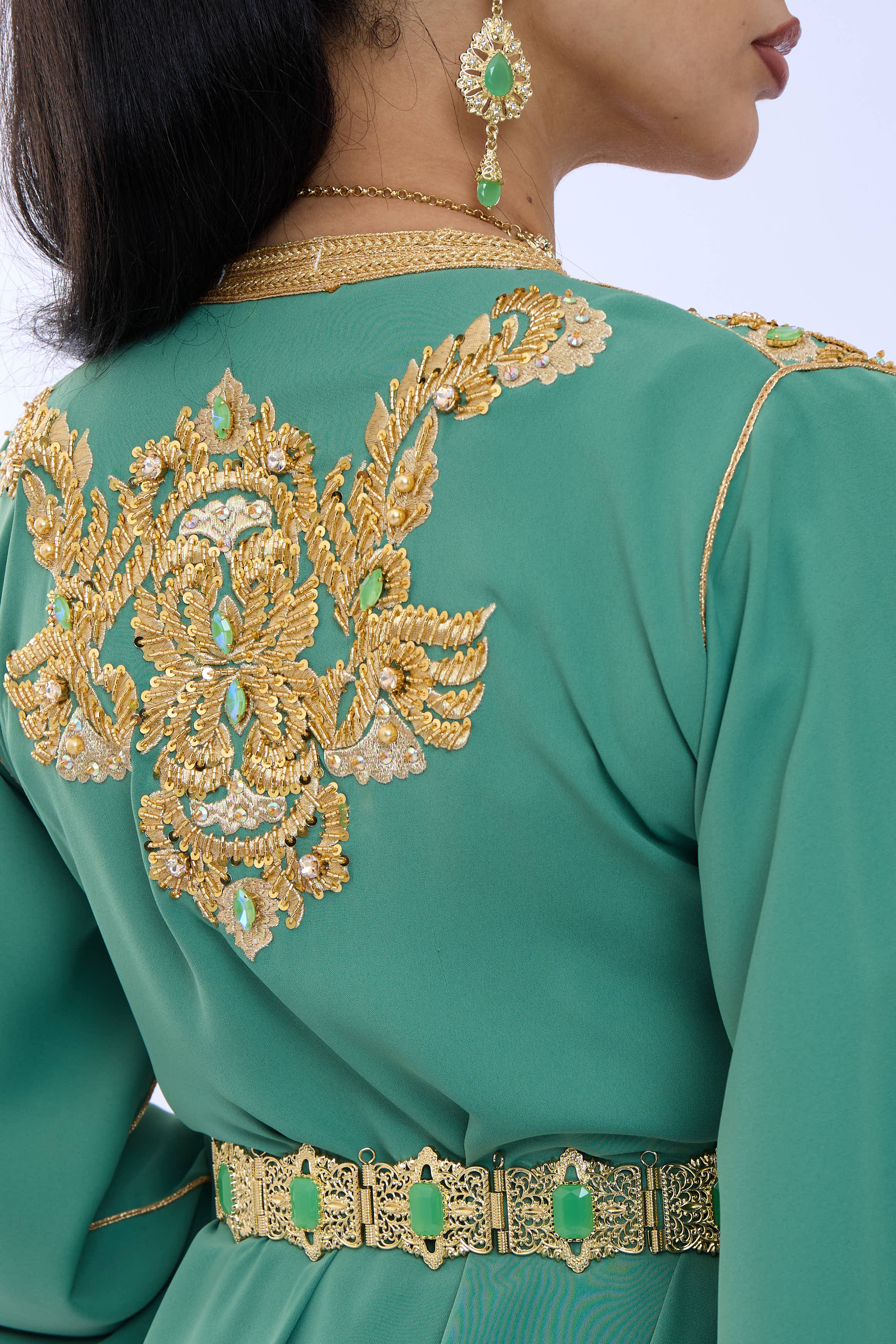 Caftan Diyana Darkseagreen
