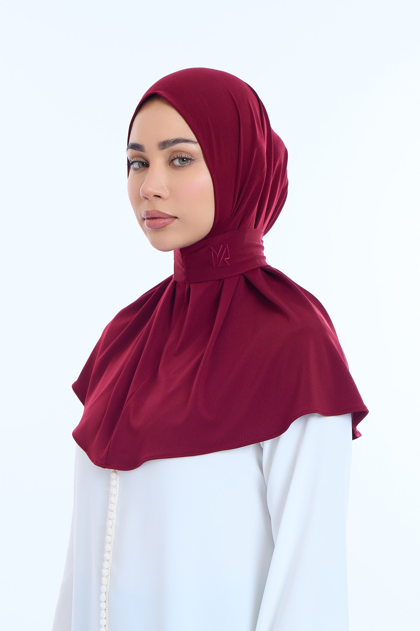 Instant Hijab Premium I Burgundy Wine