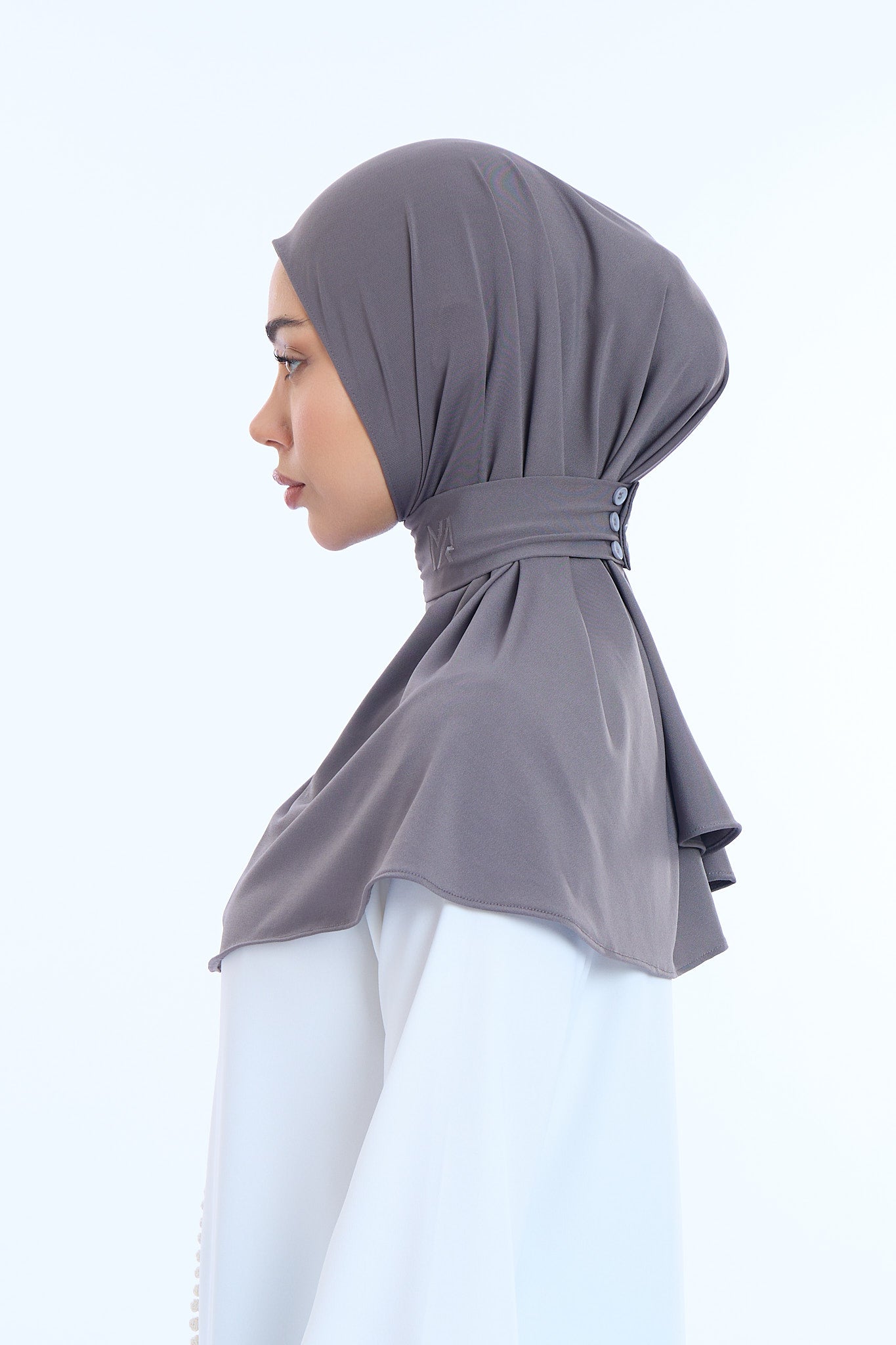 Instant Hijab Premium I Charcoal Grey