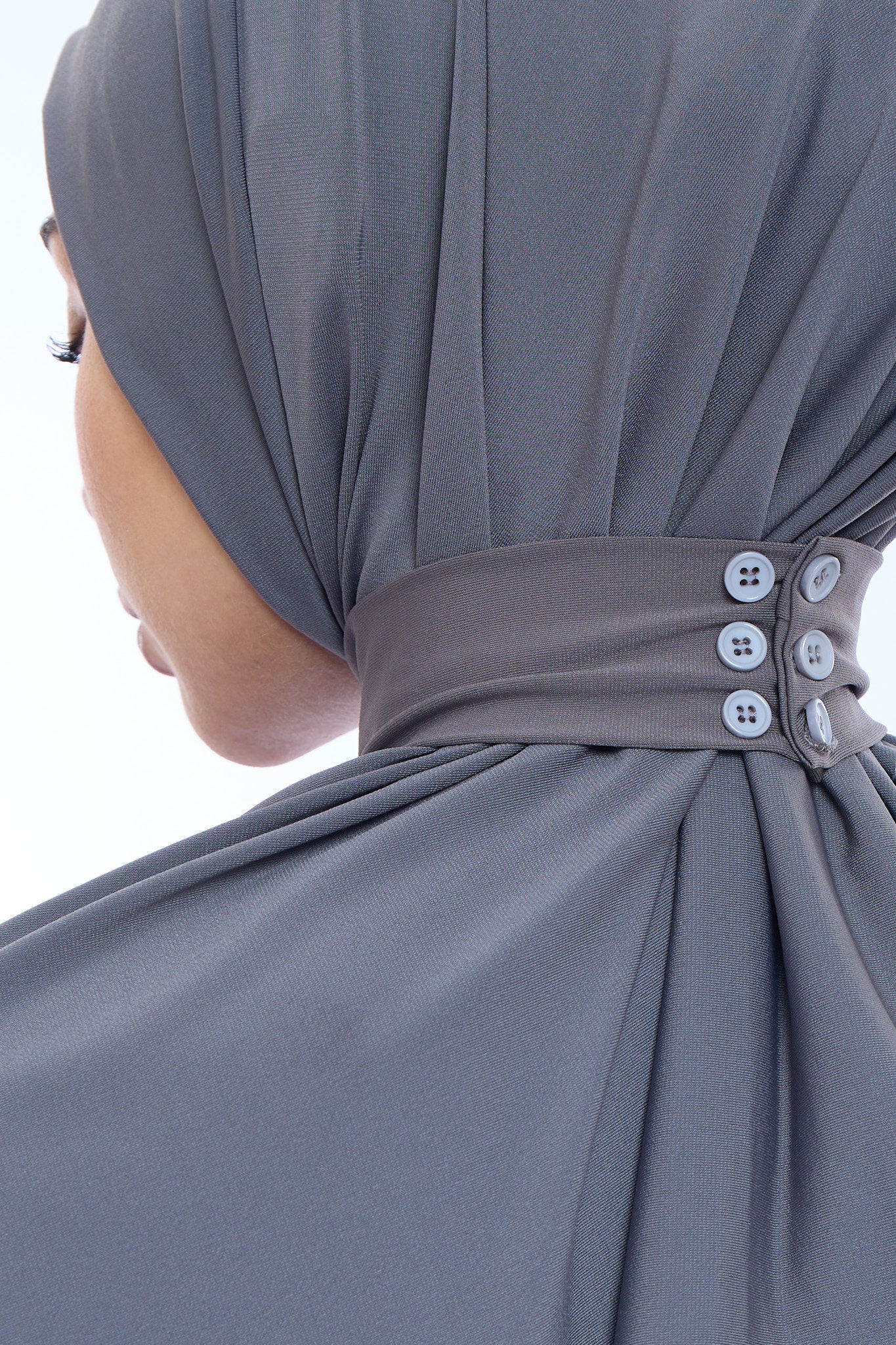 Instant Hijab Premium II Charcoal Blue
