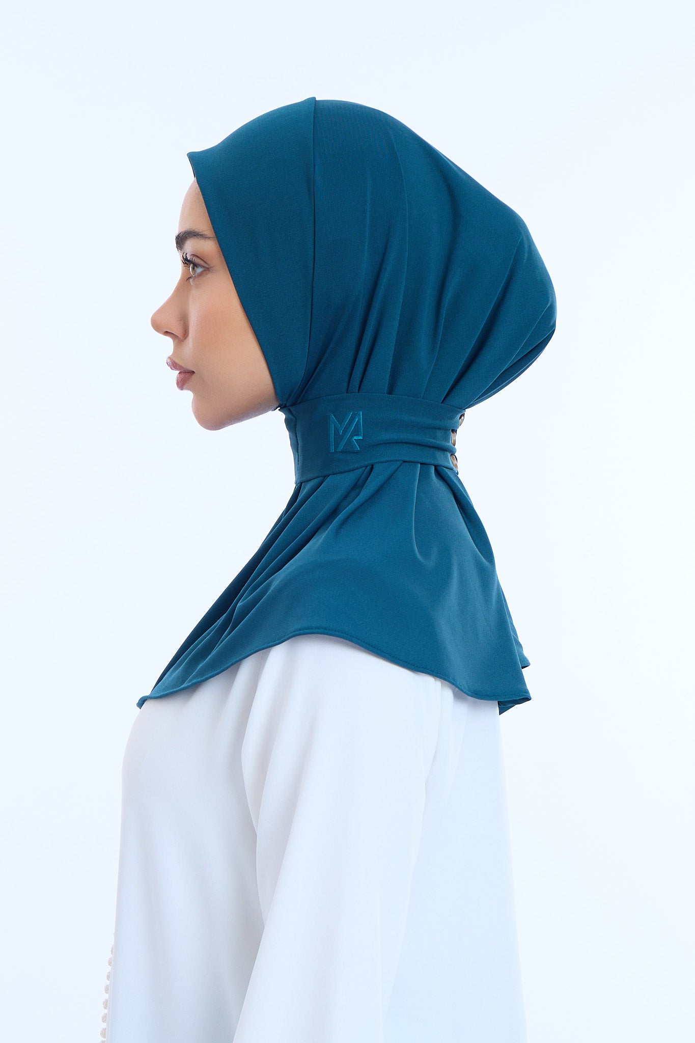 Instant Hijab Premium II Dark Teal Blue