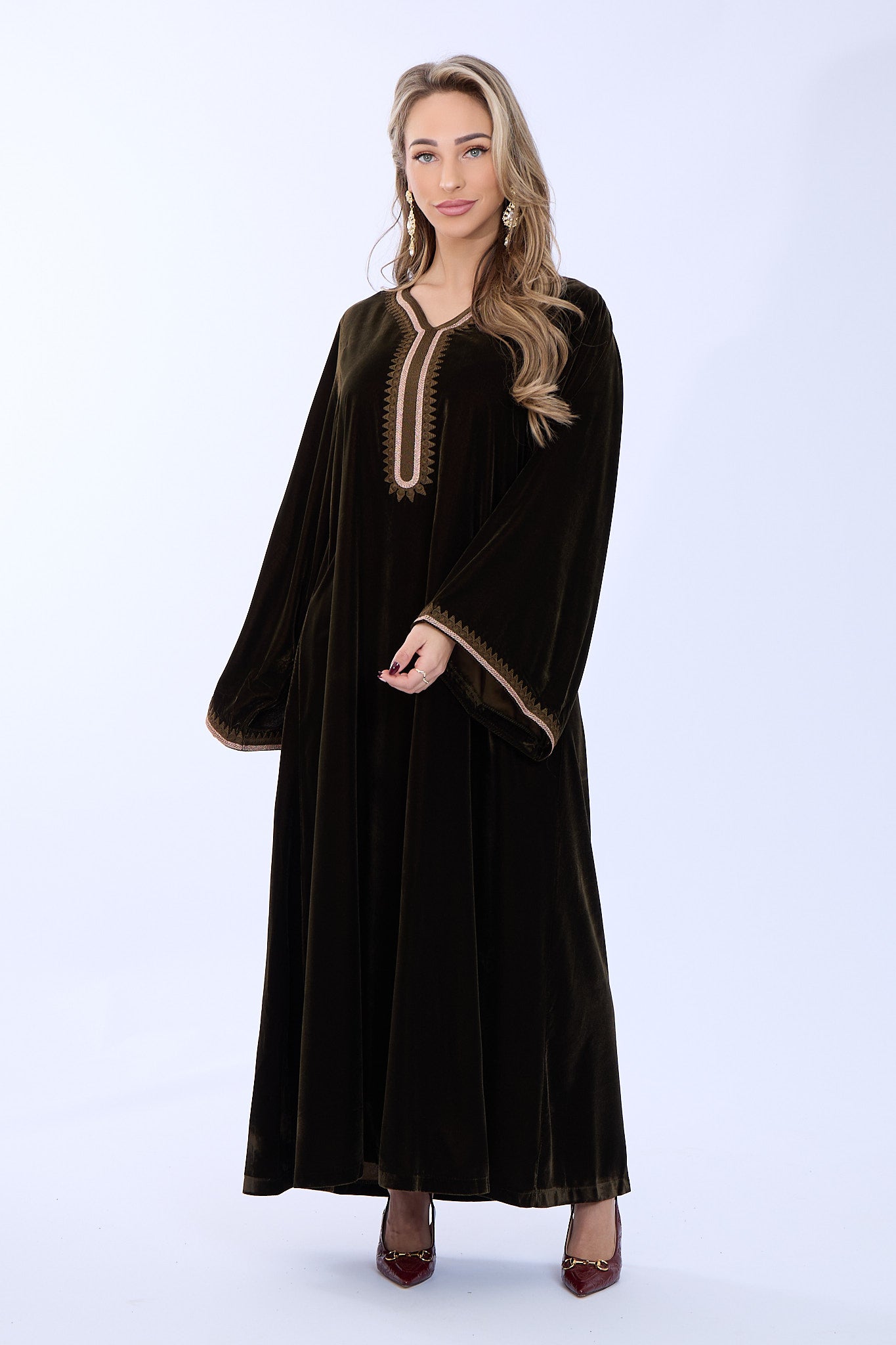 Caftan Dania Olive Green