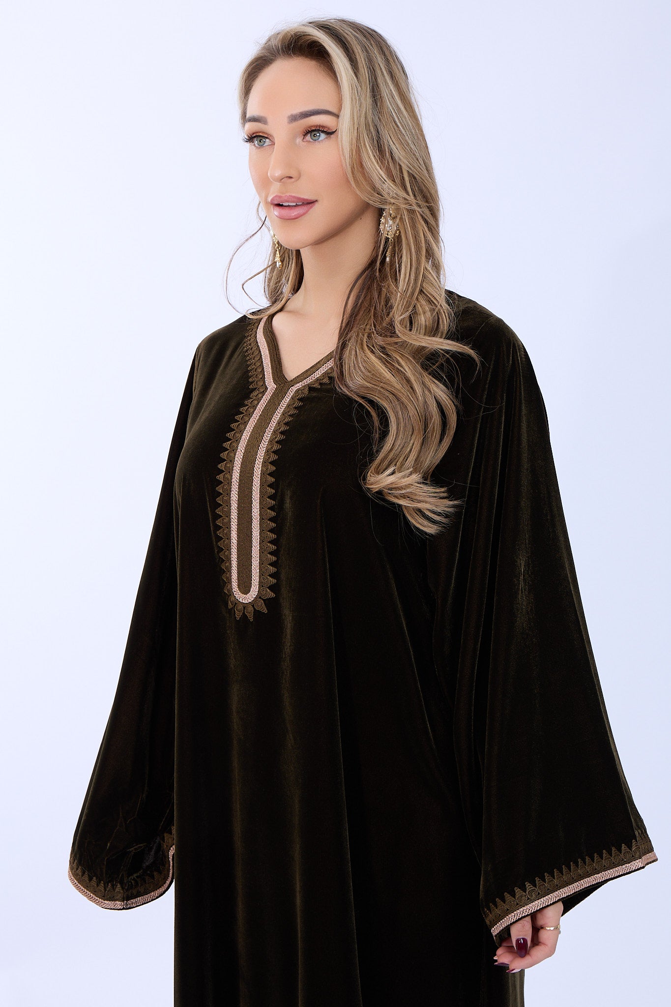 Caftan Dania Olive Green