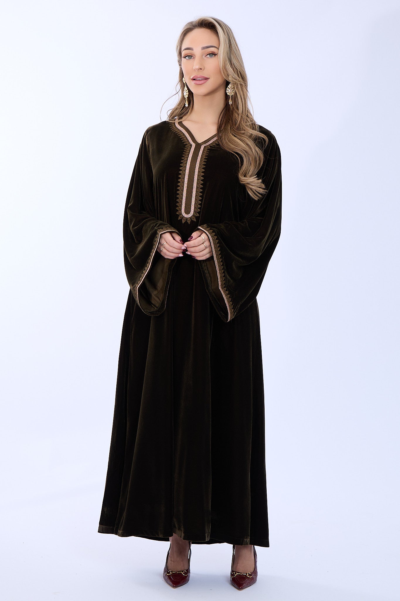 Caftan Dania Olive Green