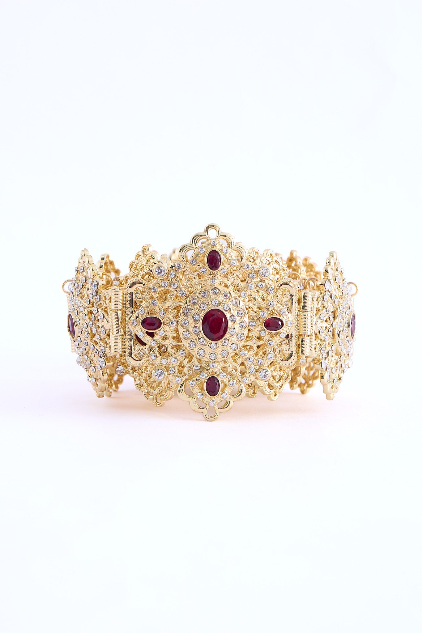 Shin Gold/Bordeaux Belt