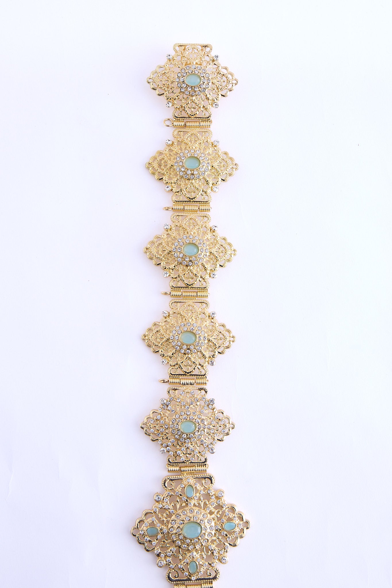 Shin Gold/Turquoise Belt