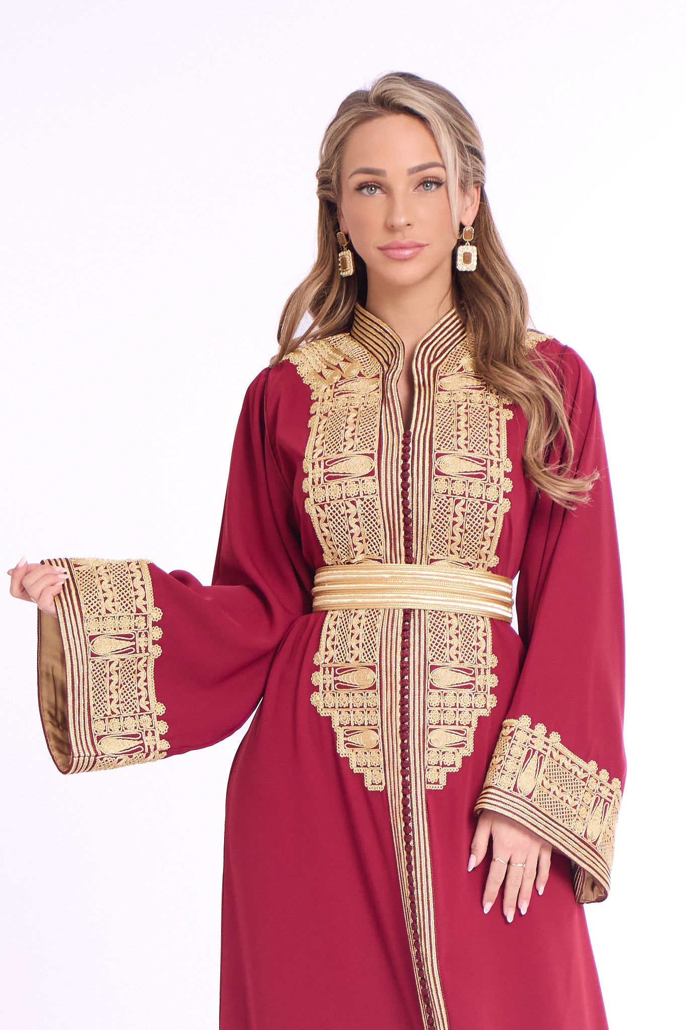 Caftan Haya Bordeaux