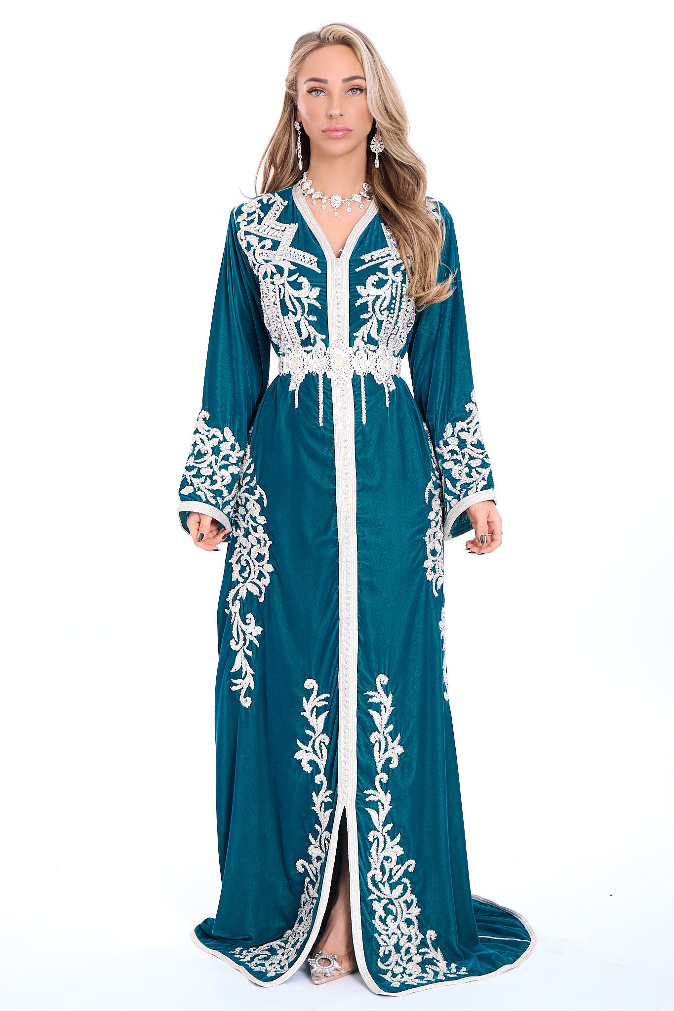 Caftan Abeer Blue Petrol
