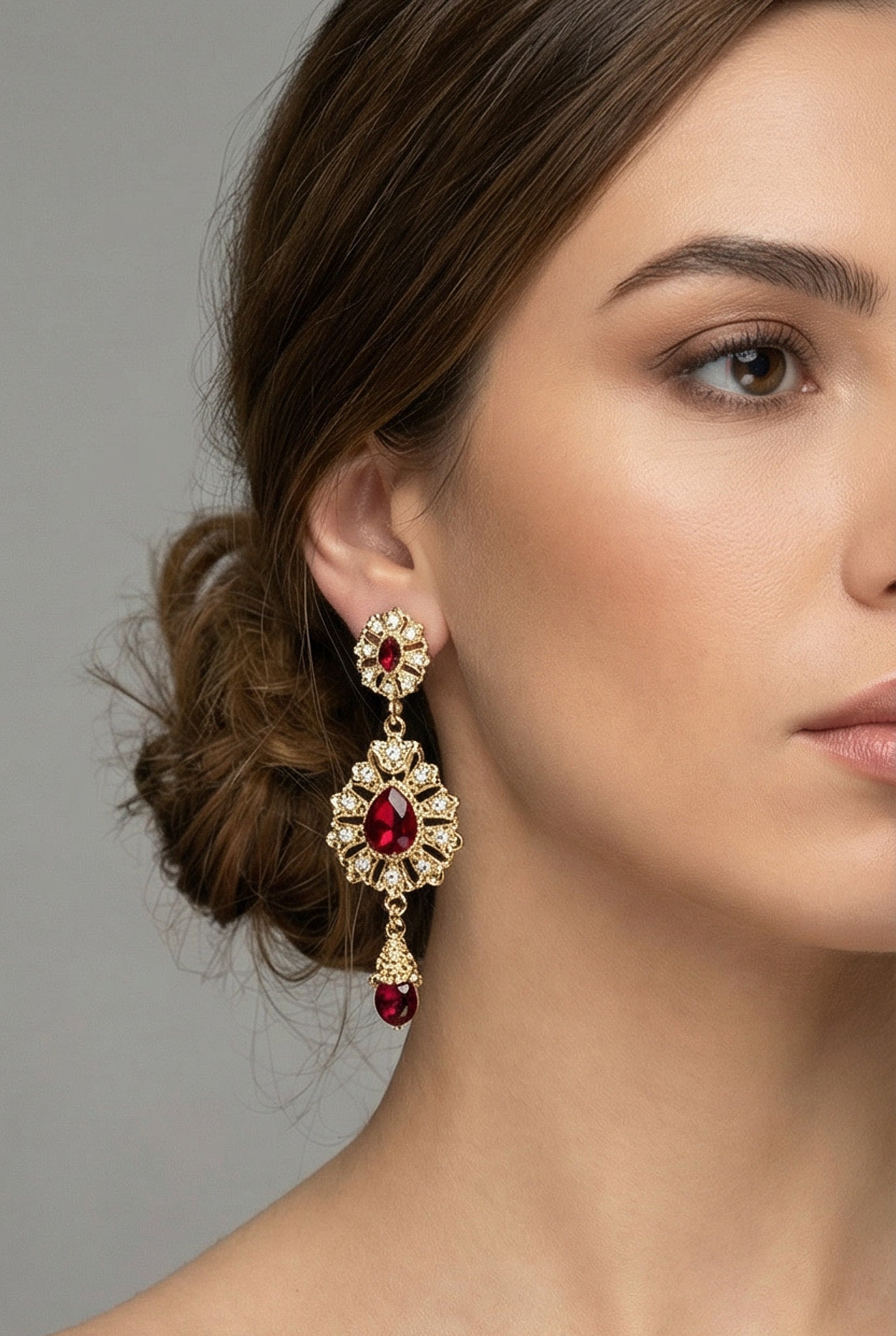 Bordeaux Ara Earrings