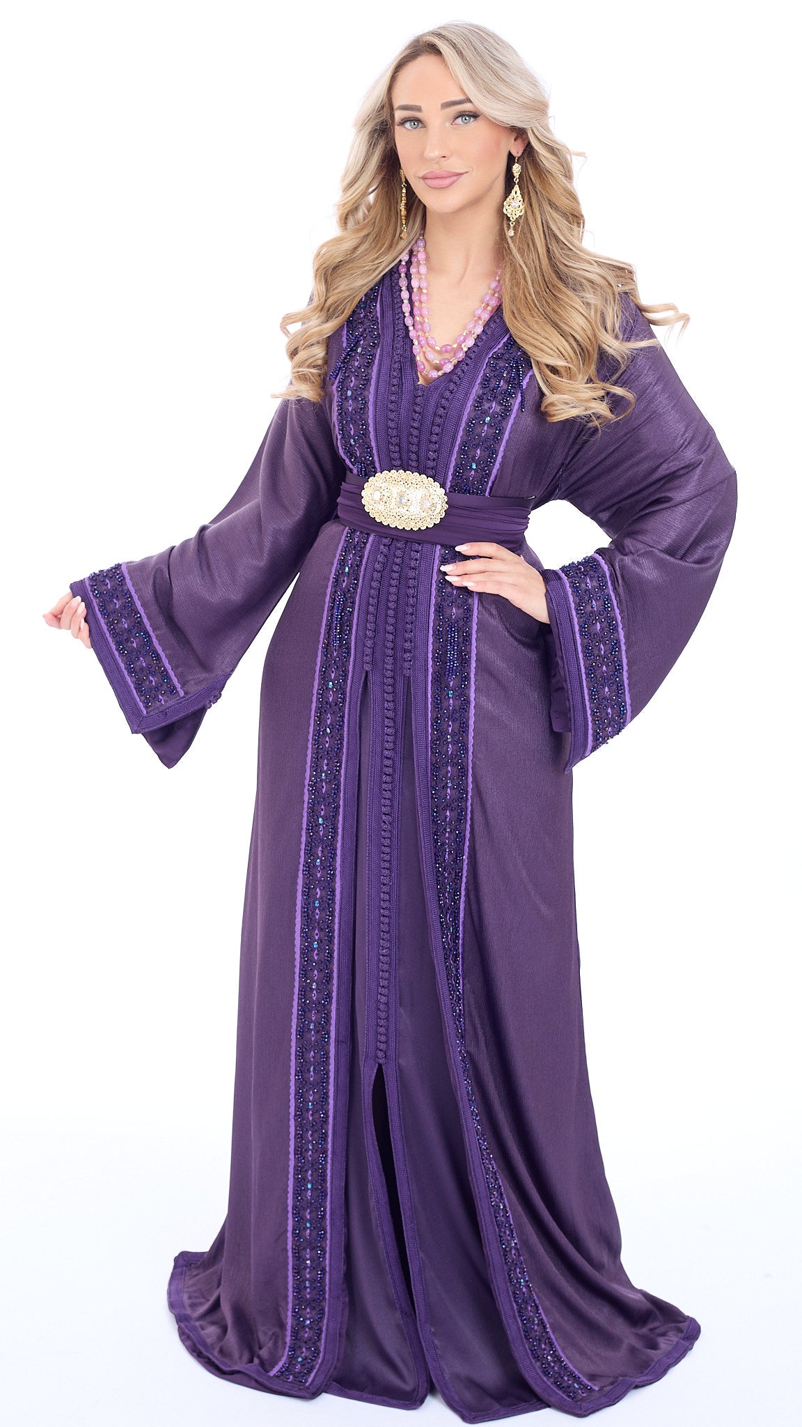 Caftan Maram Rebecca Purple