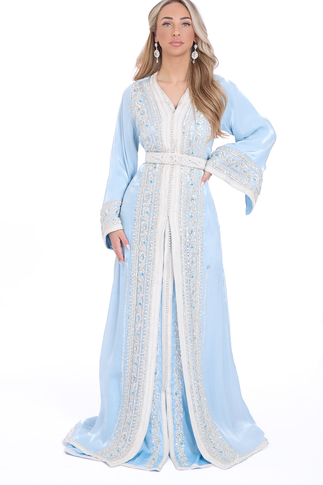 Caftan Sara Light blue