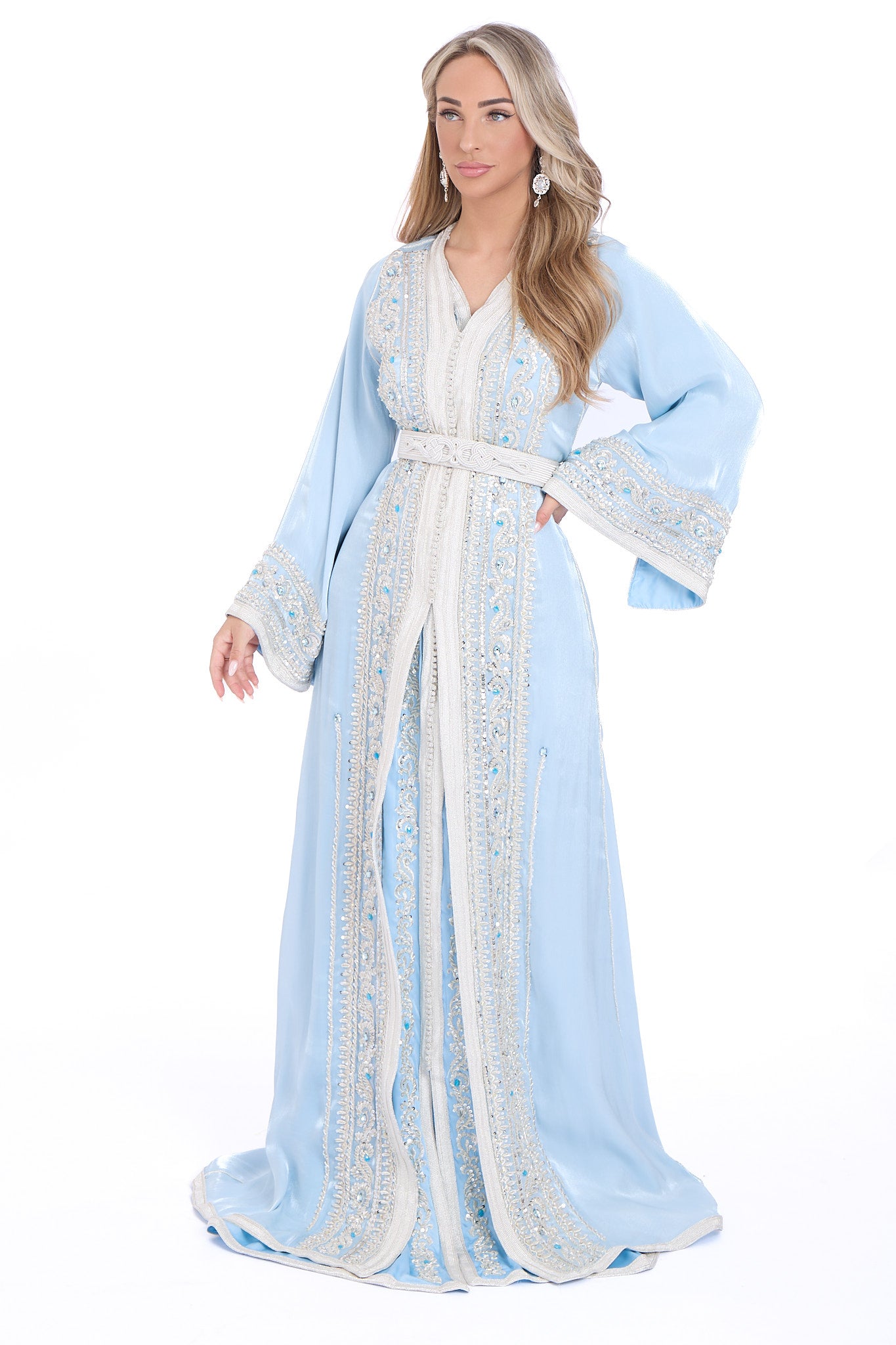 Caftan Sara Light blue