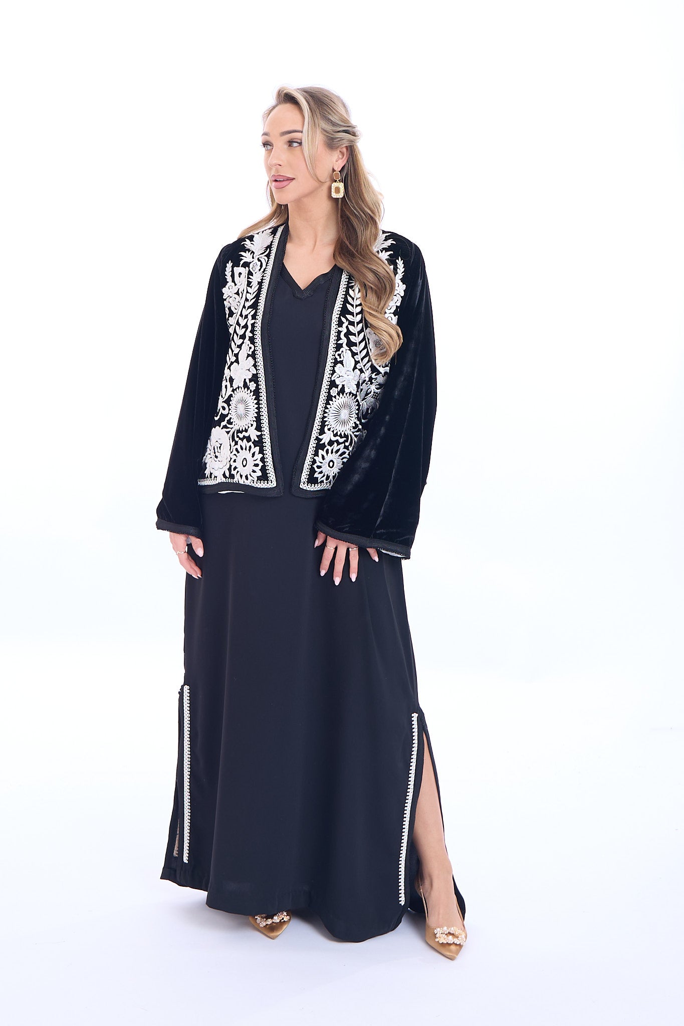Caftan Fajr Black/white