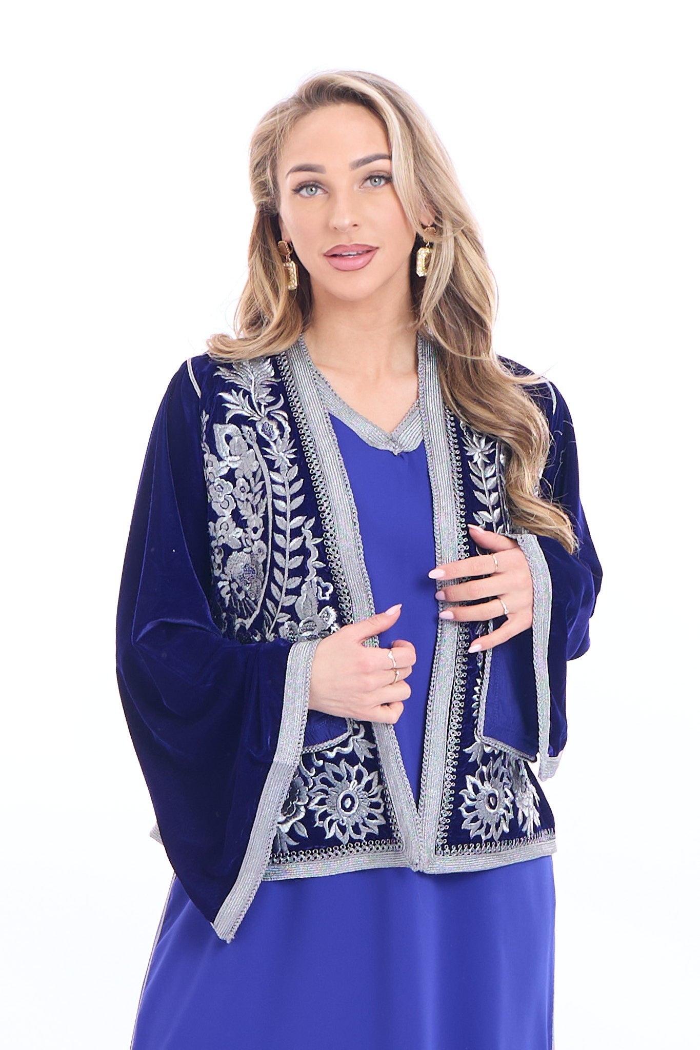 Caftan Fajr Royalblue/Silver