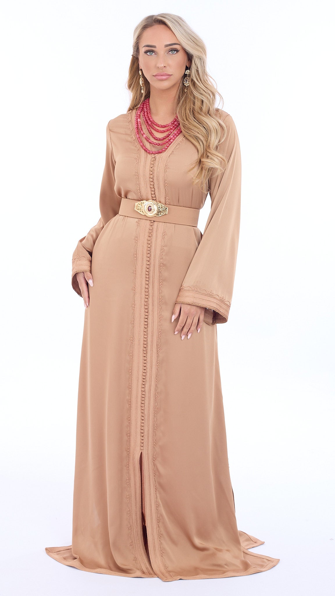 Caftan Riham Beige