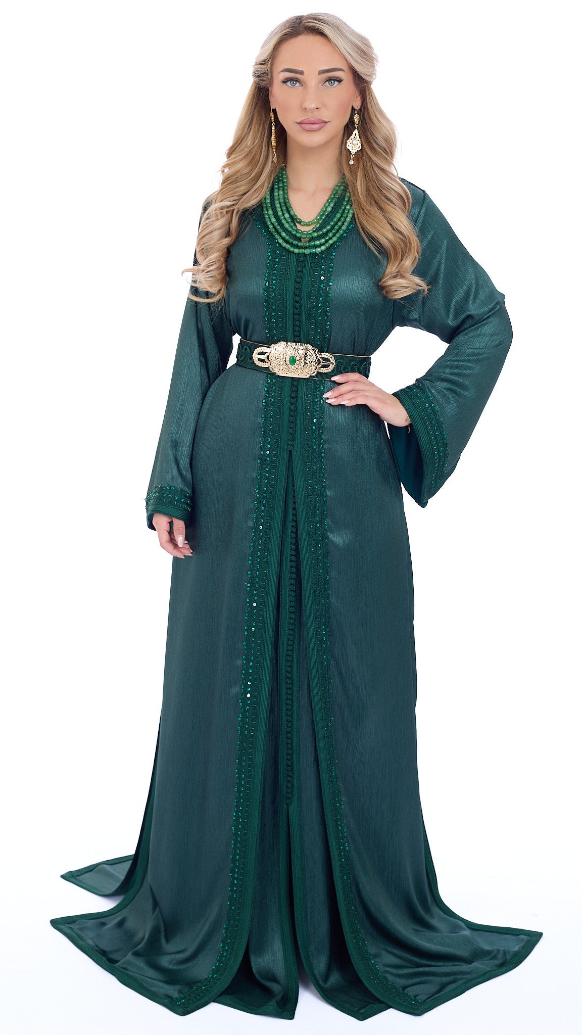 Caftan Lujain Darkgreen