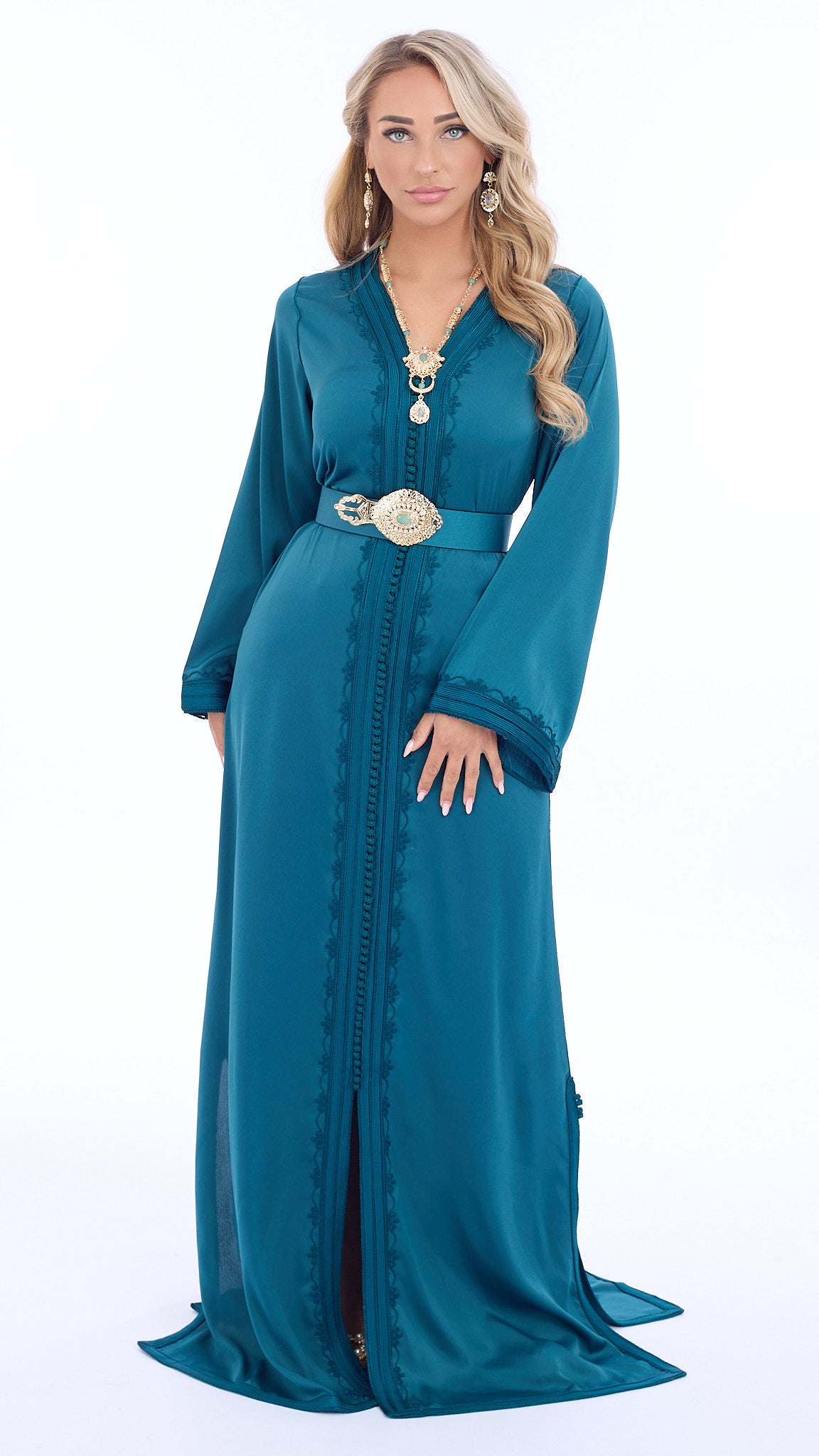Caftan Riham Insectgreen
