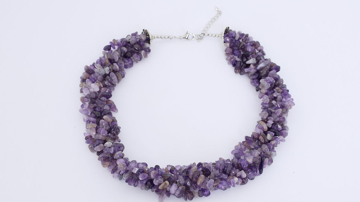 Necklace Zozo Purple