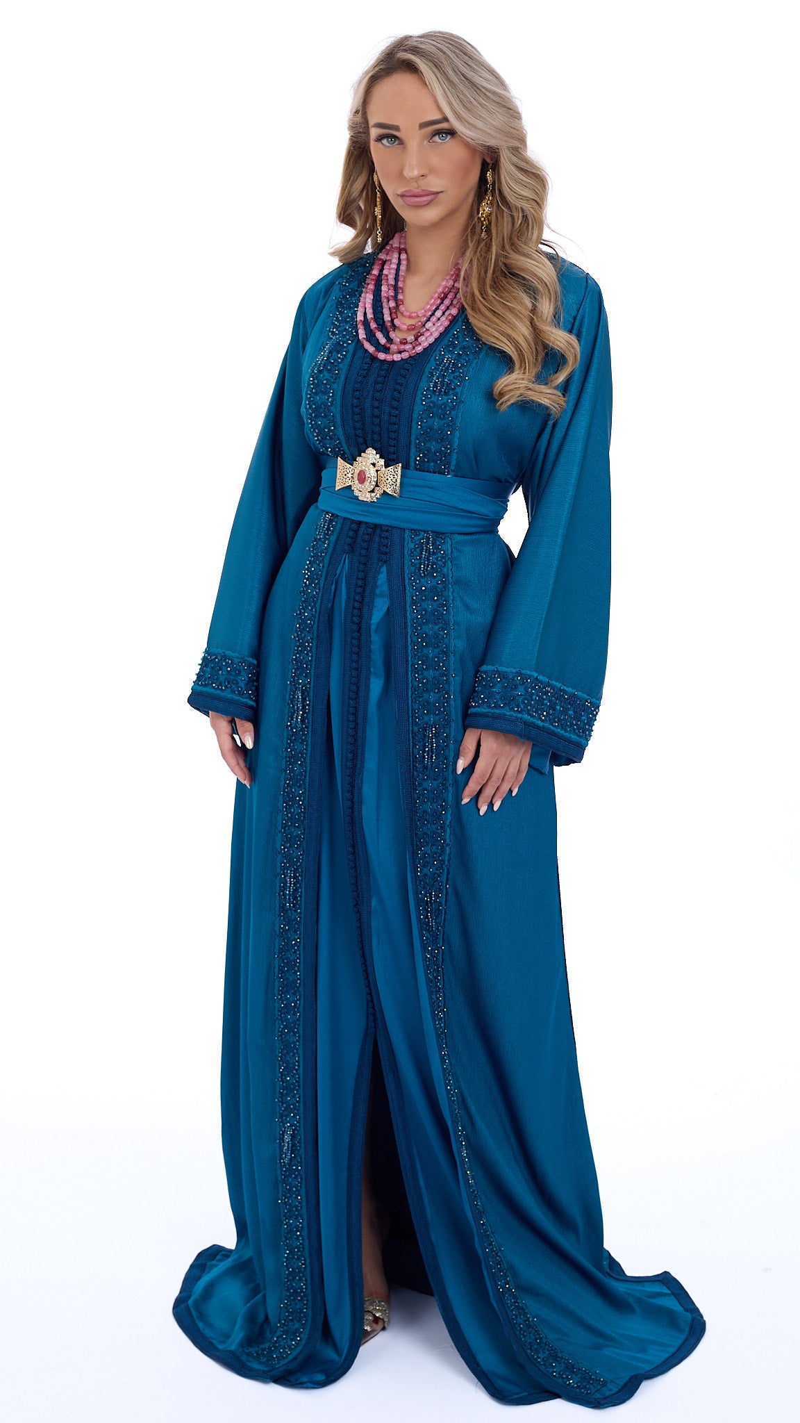 Caftan Maram Blue Petrol