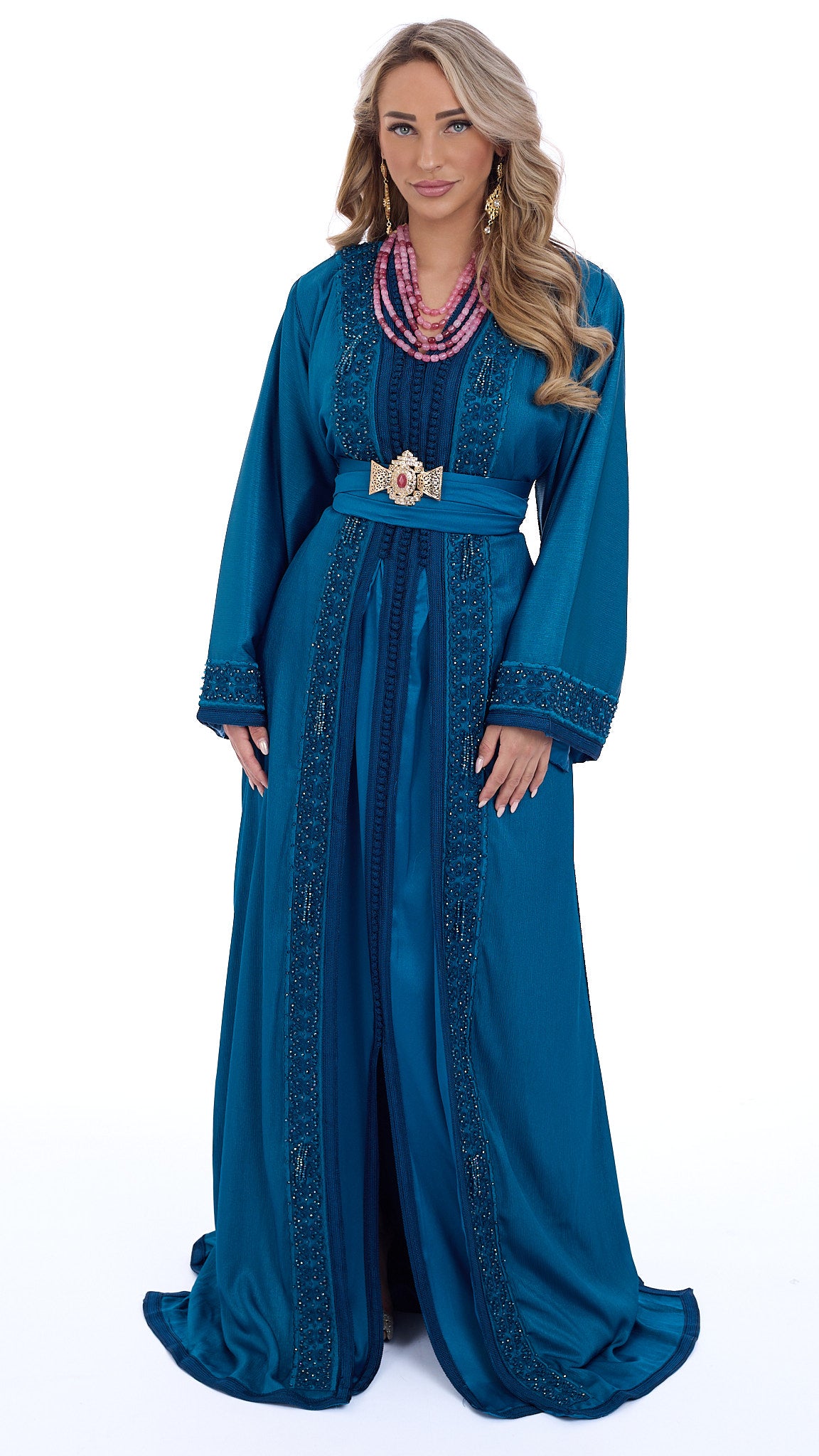 Caftan Maram Blue Petrol