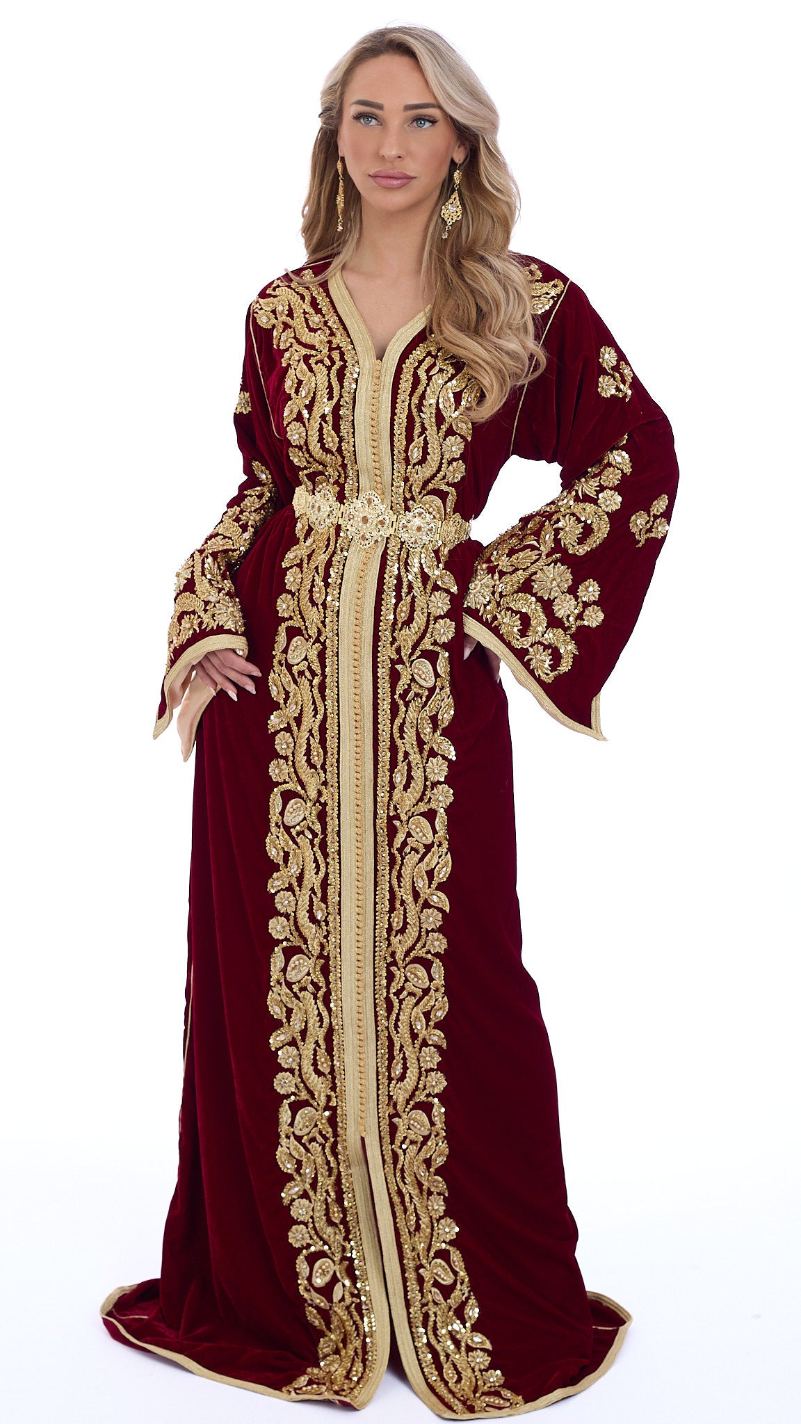 Caftan Rawan Bordeaux