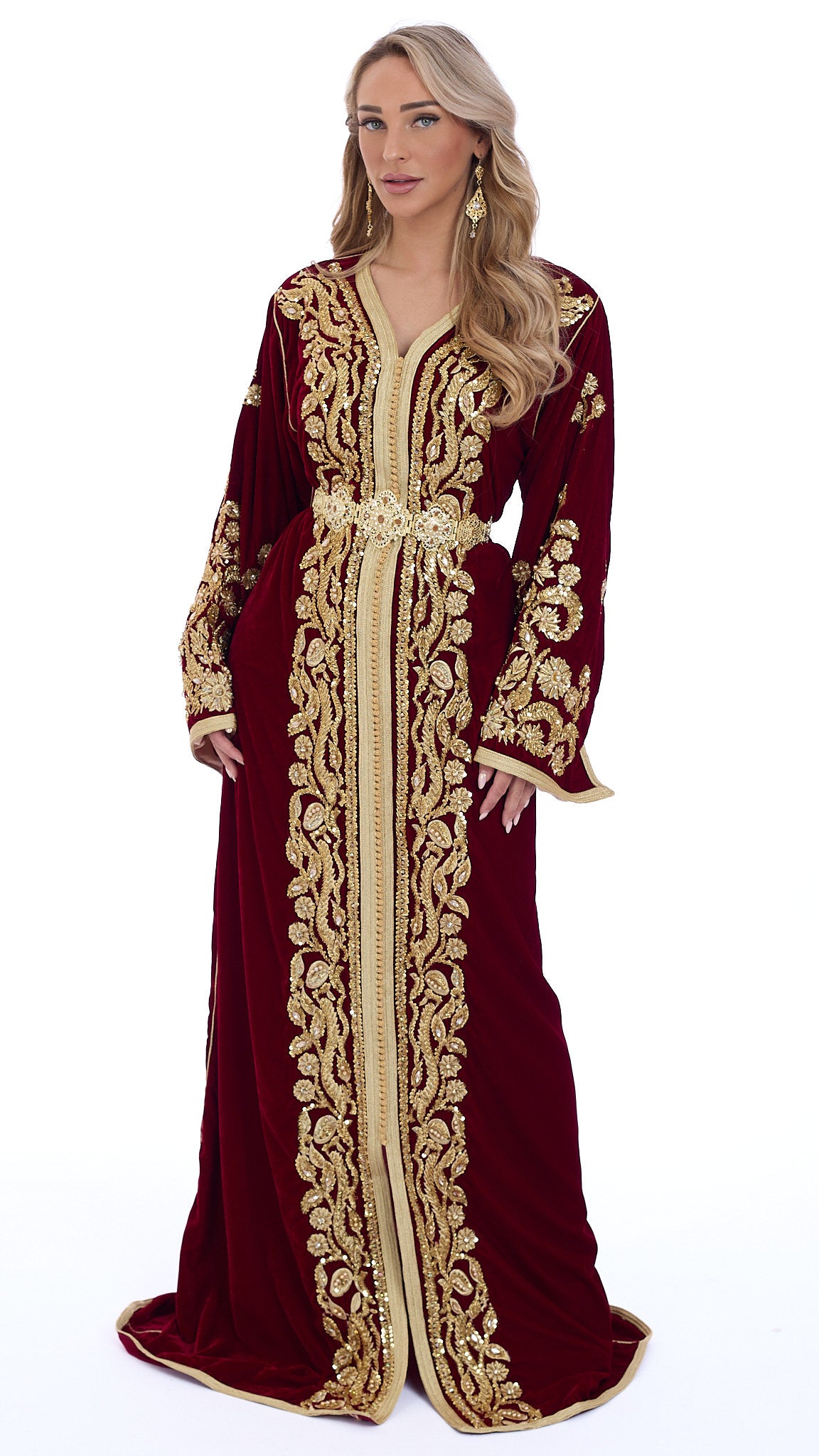 Caftan Rawan Bordeaux