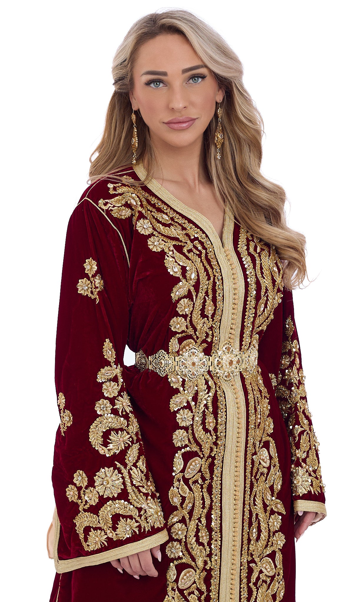 Caftan Rawan Bordeaux