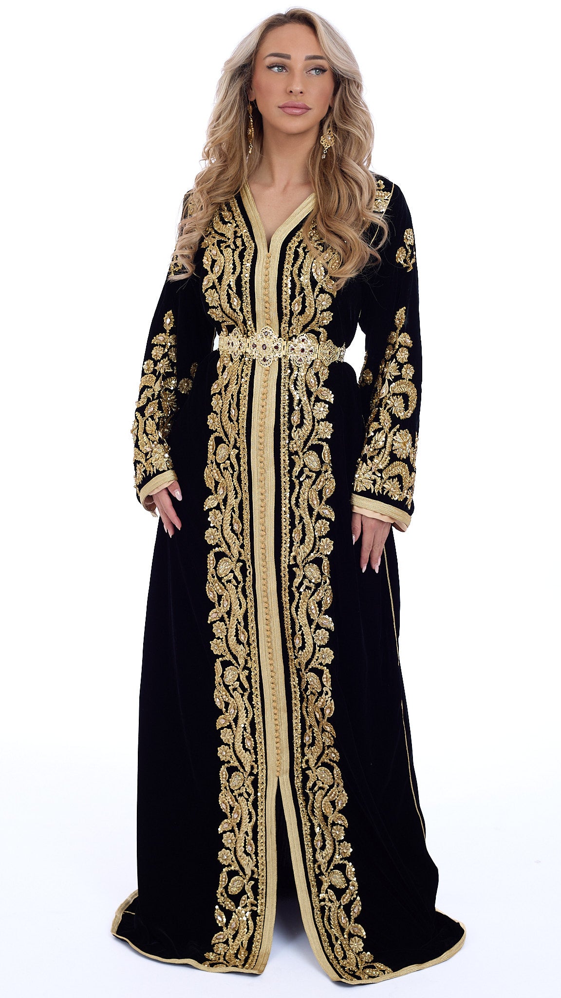 Caftan Rawan Black/Gold
