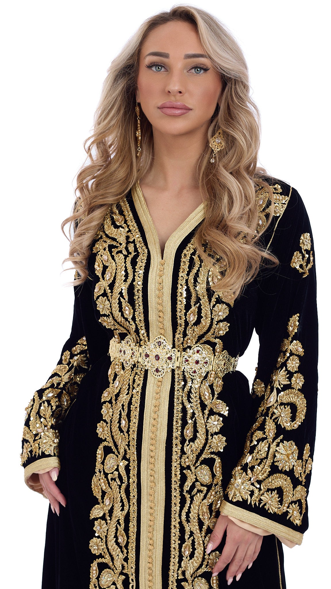 Caftan Rawan Black/Gold