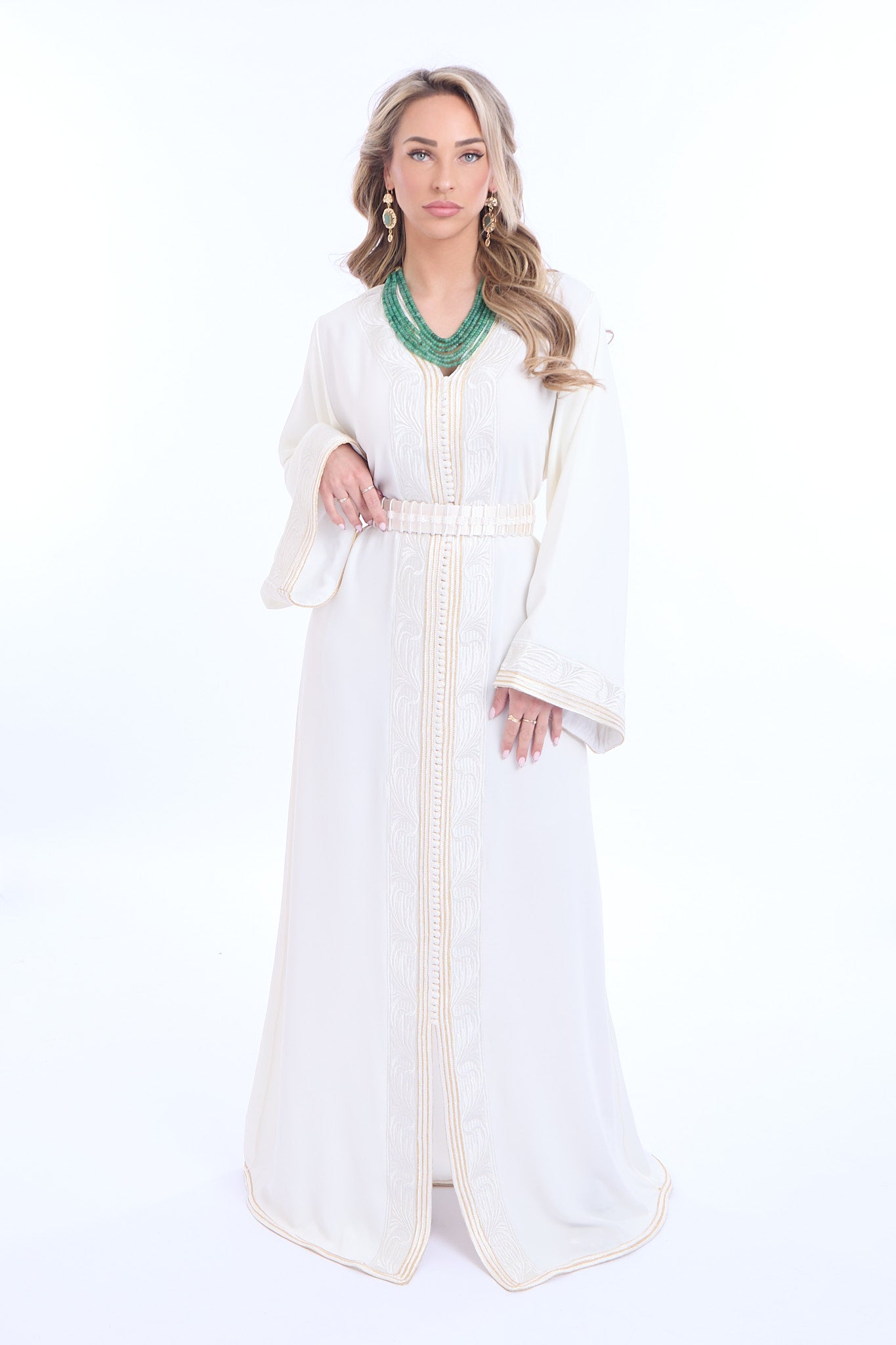 Caftan Maha Brokenwhite