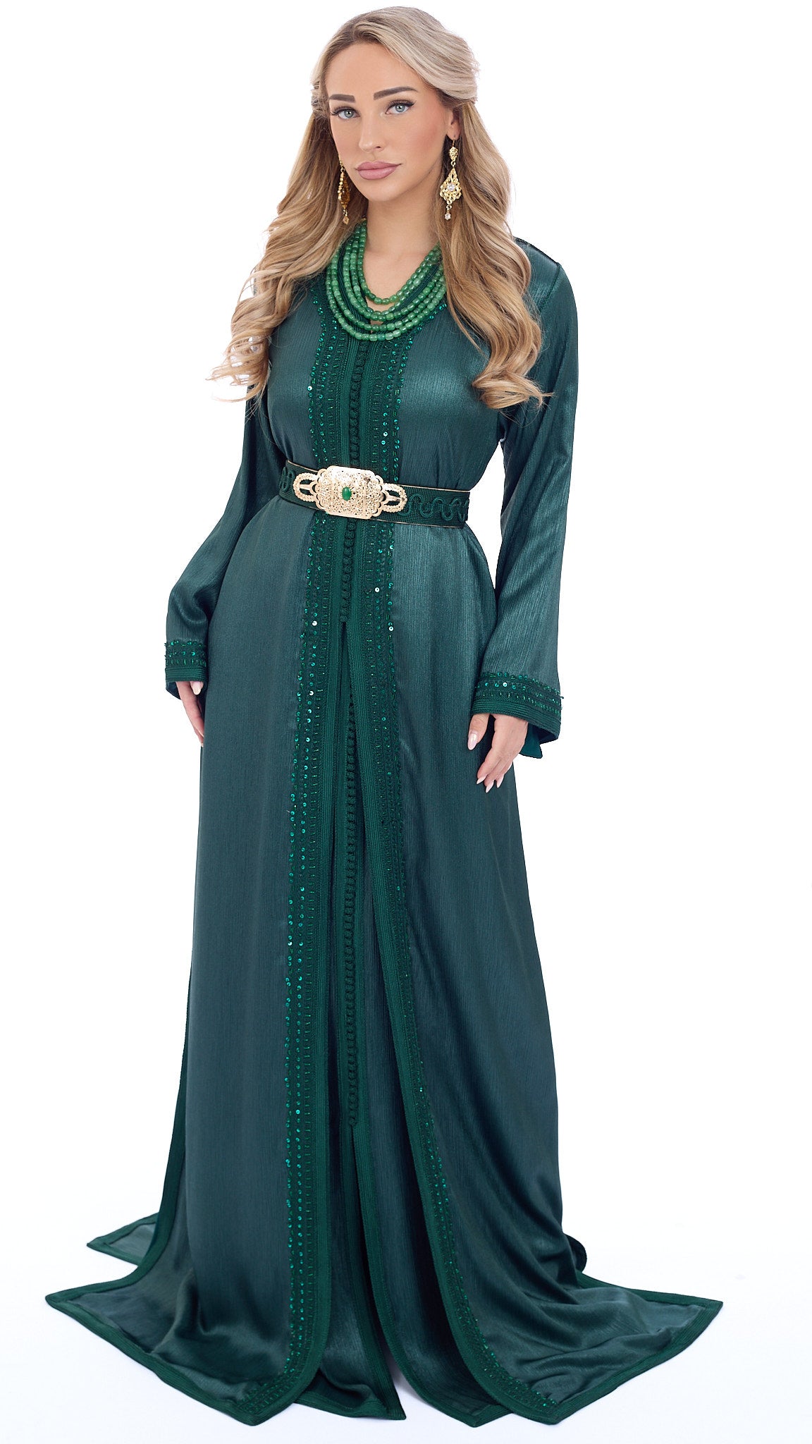 Caftan Lujain Darkgreen