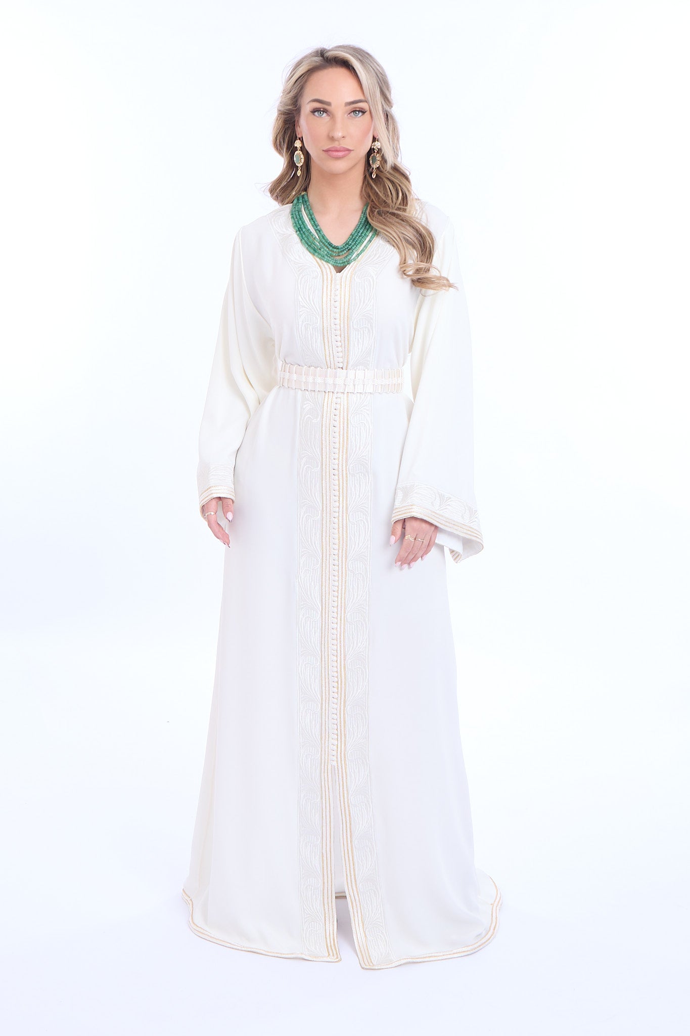 Caftan Maha Brokenwhite