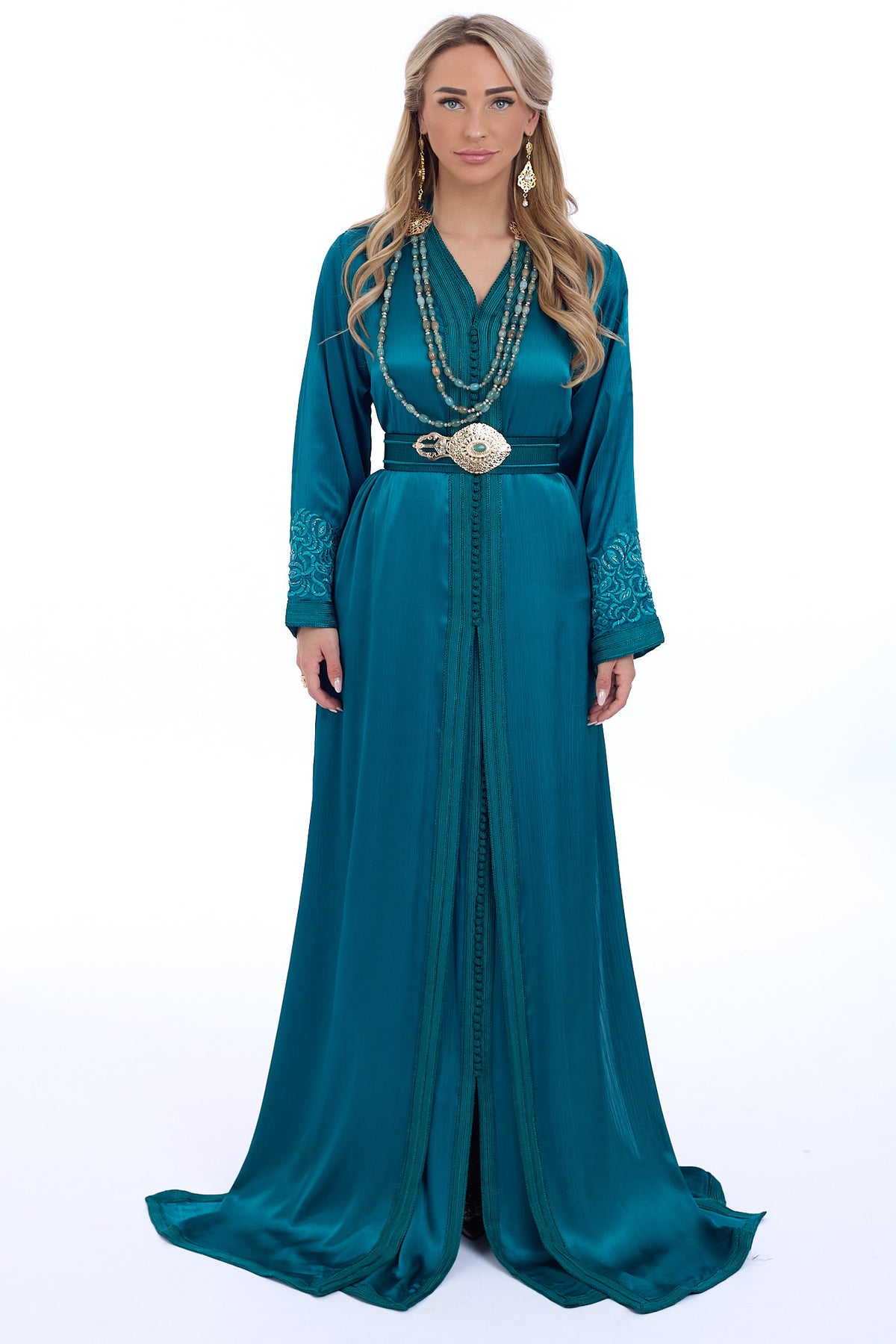 Caftan Balqees Blue Petrol