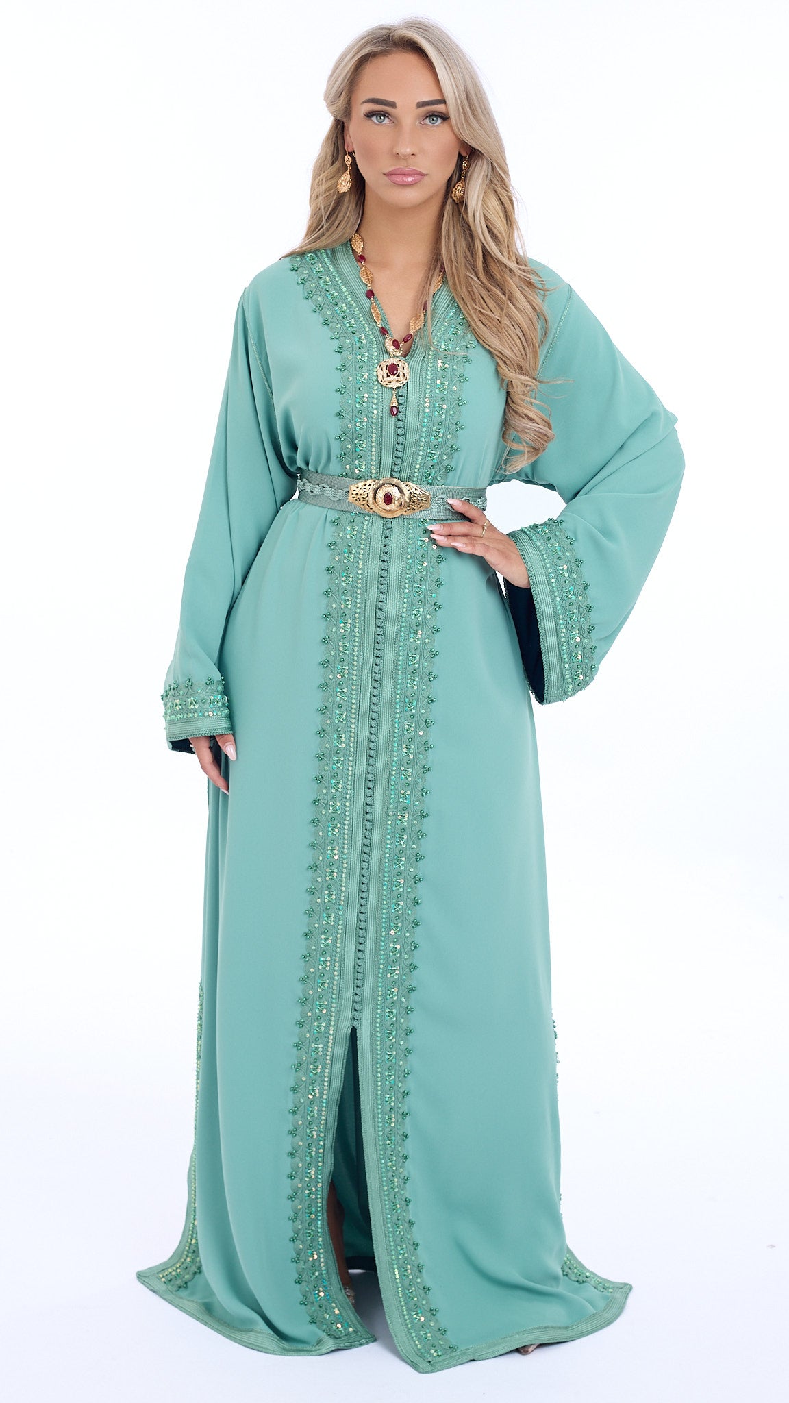 Caftan Yasmin Mintgreen