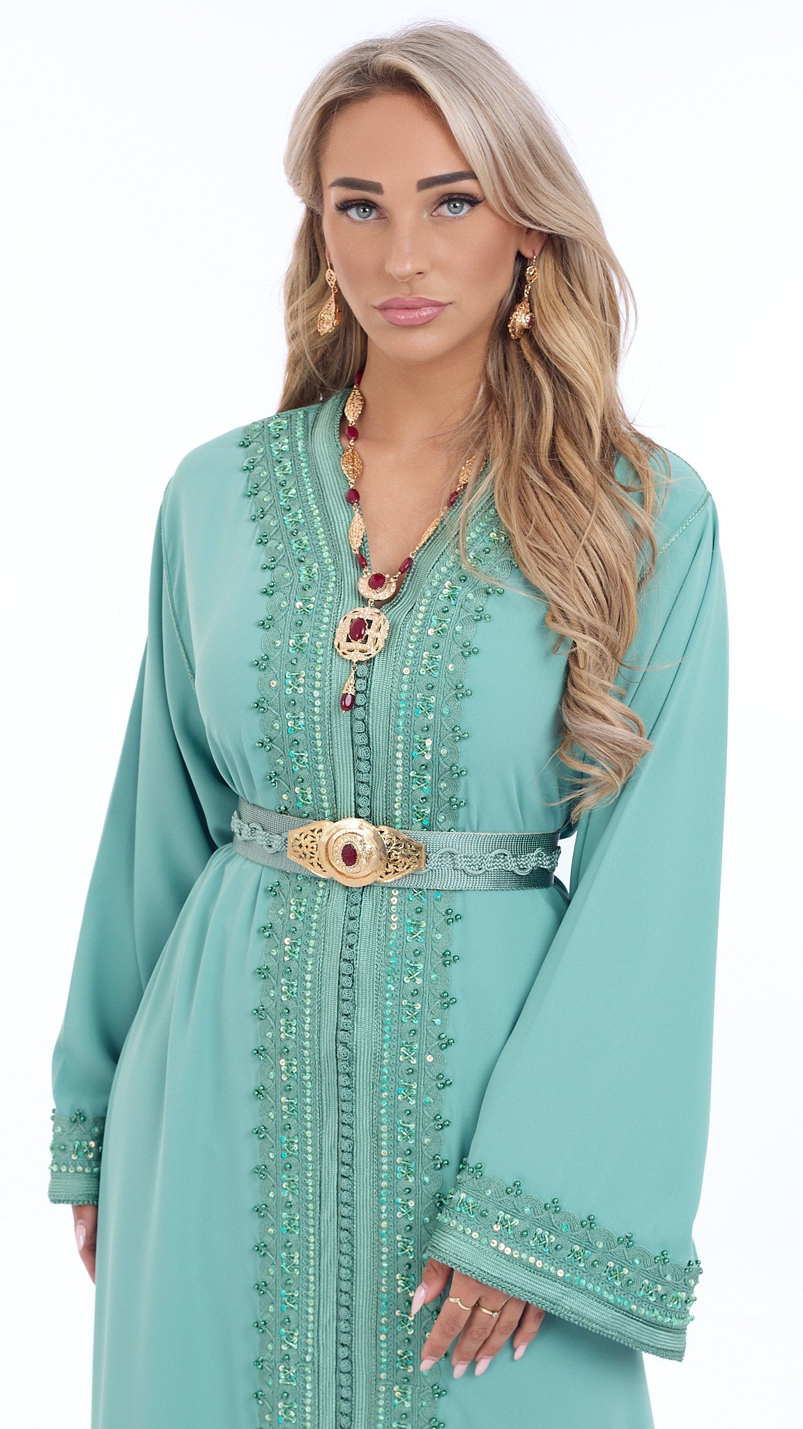 Caftan Yasmin Mintgreen