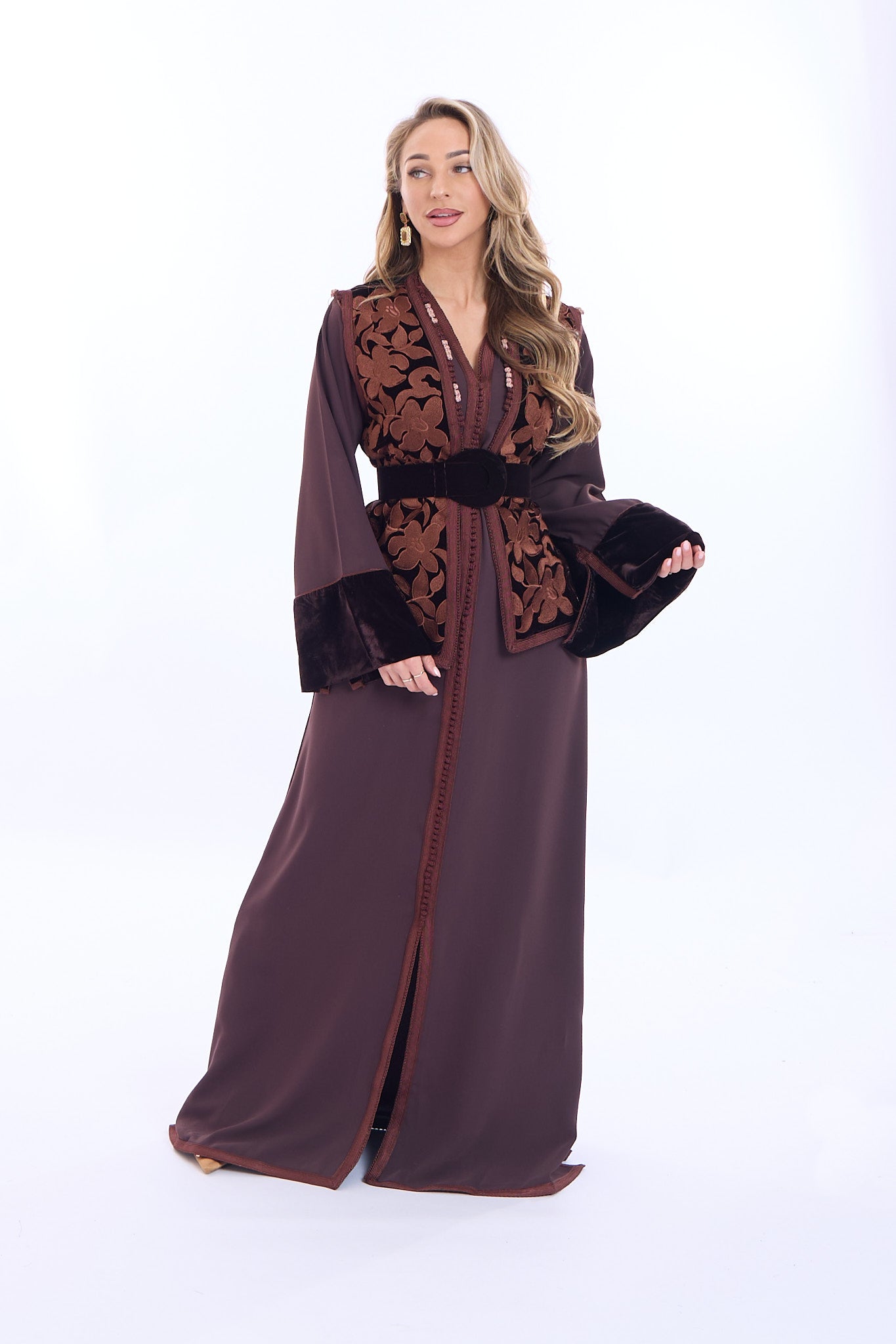 Caftan Solana Brown